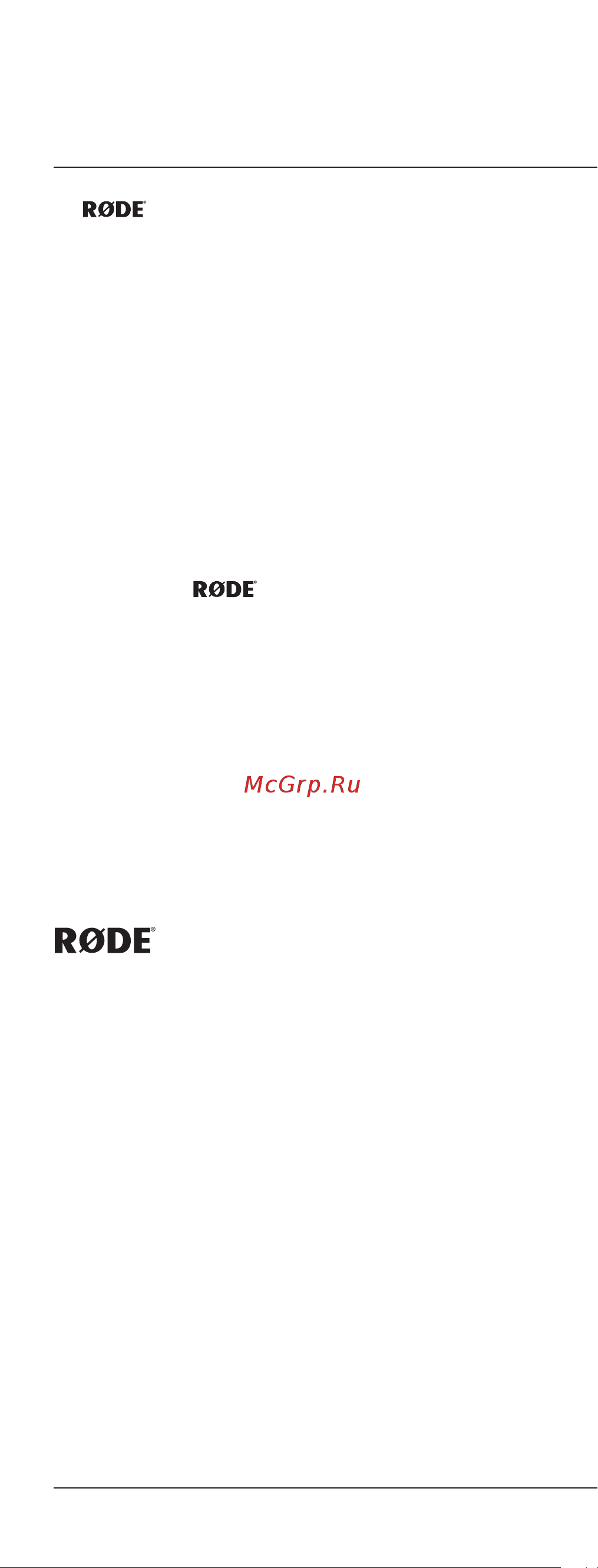 Rode Classic II [16/16] Warranty
