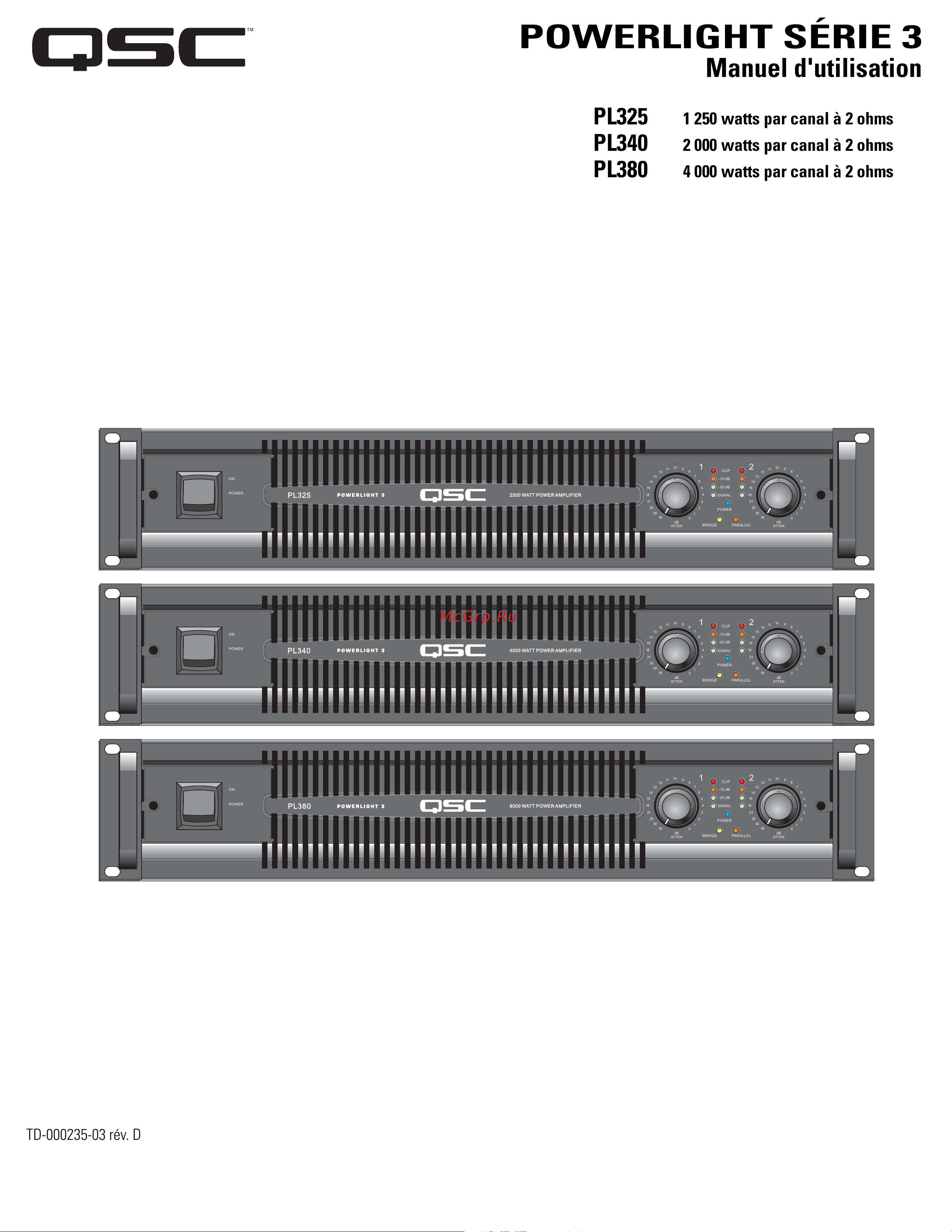 QSC PL380 [25/60] Signal