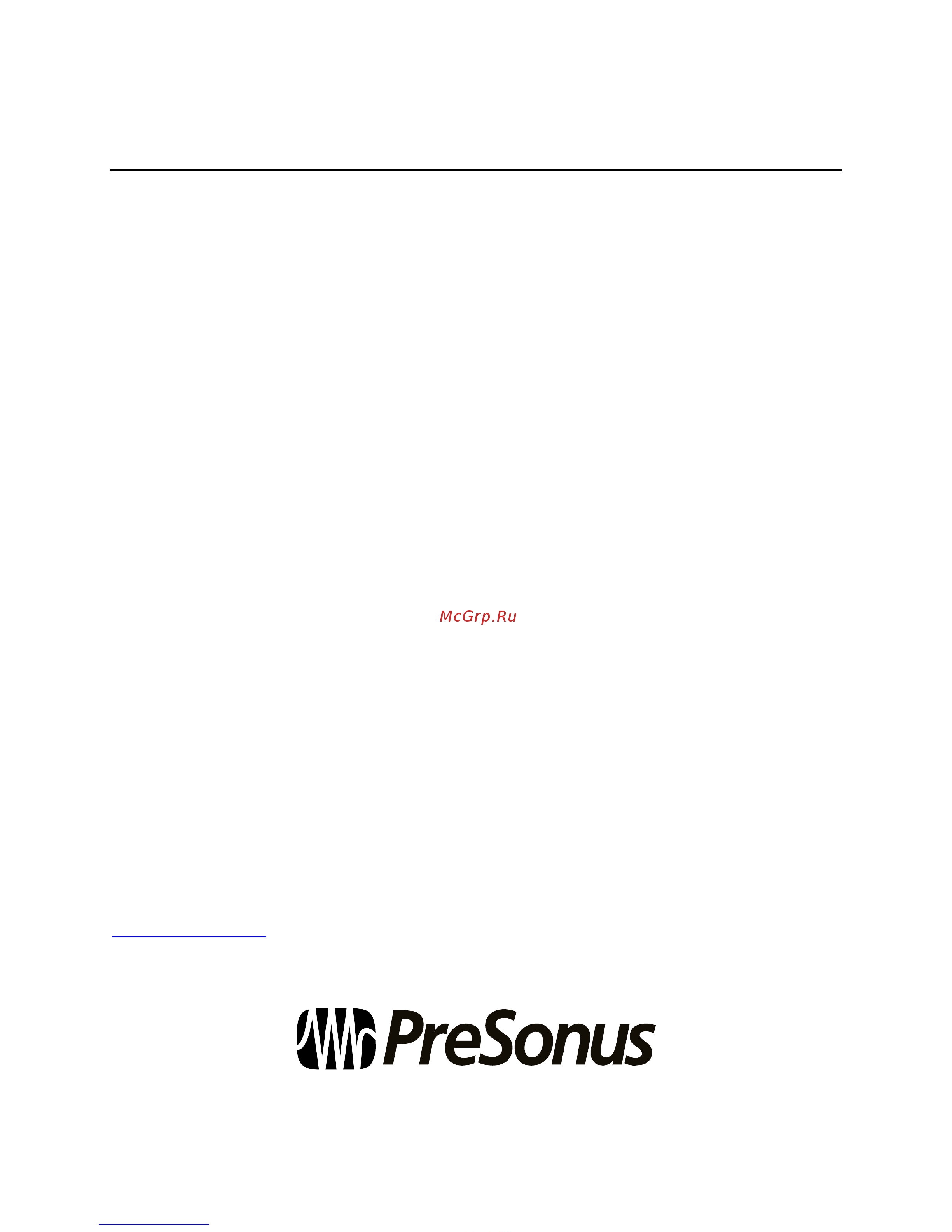 PRESONUS HP60 [2/20] Presonus limited warranty
