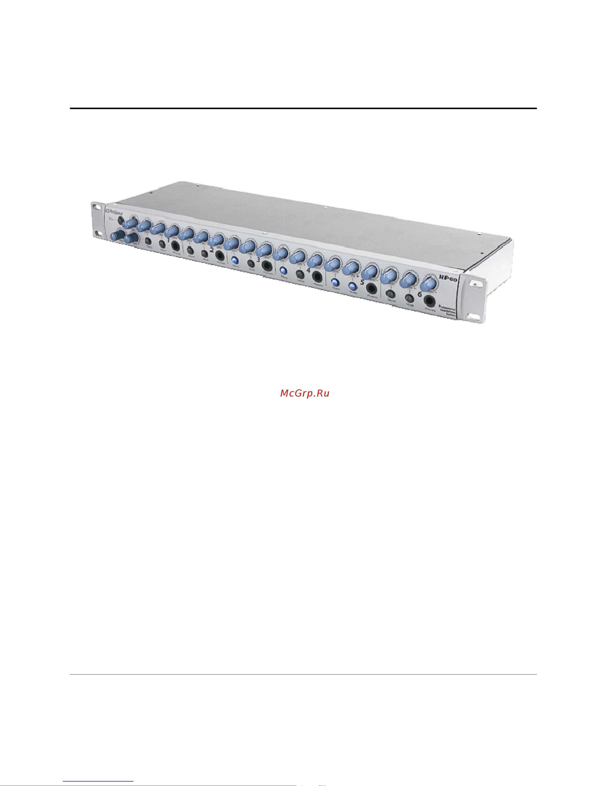 PRESONUS HP60 [5/20] Ntrodu
