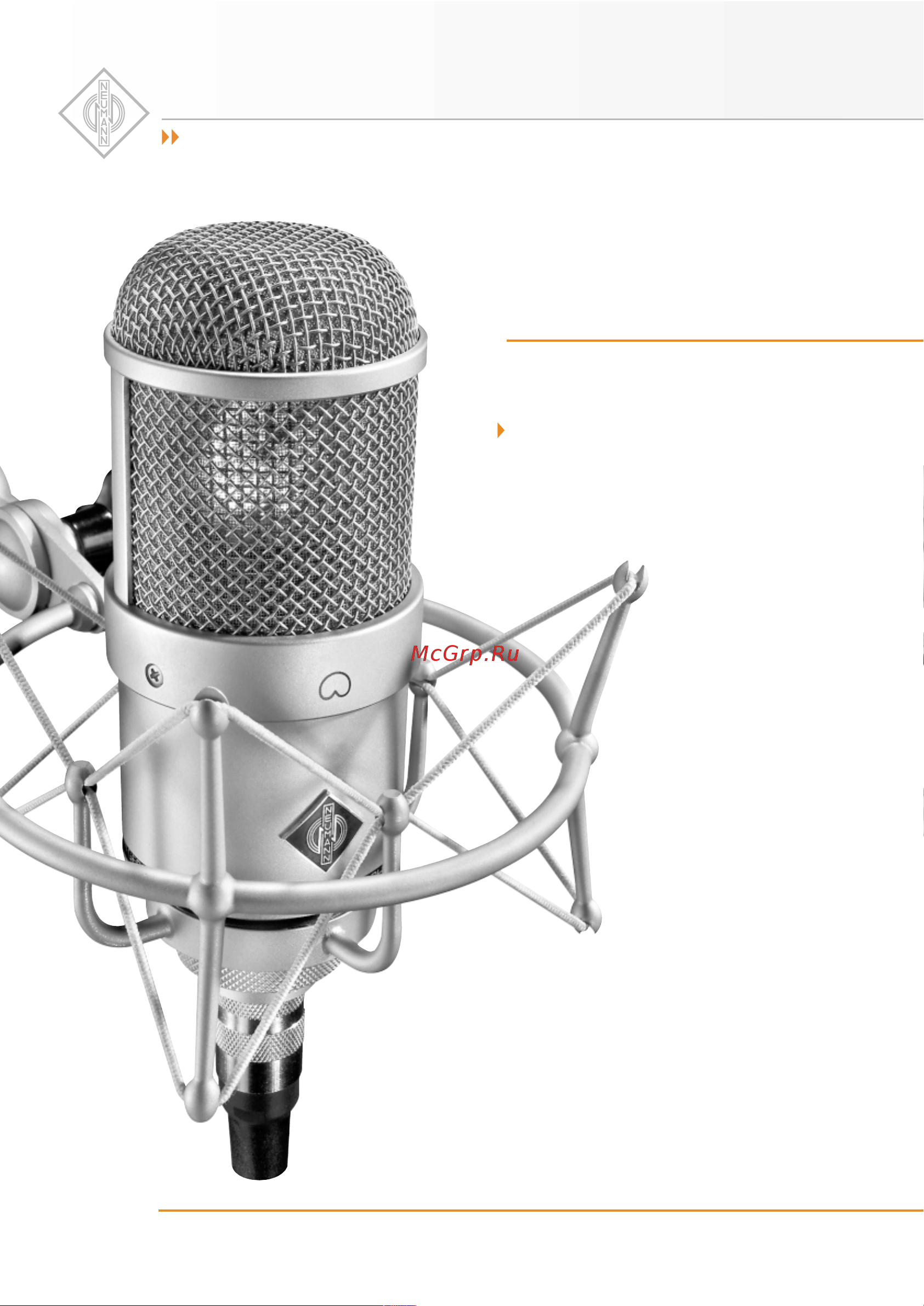 NEUMANN M 147 tube single Руководство по эксплуатации онлайн