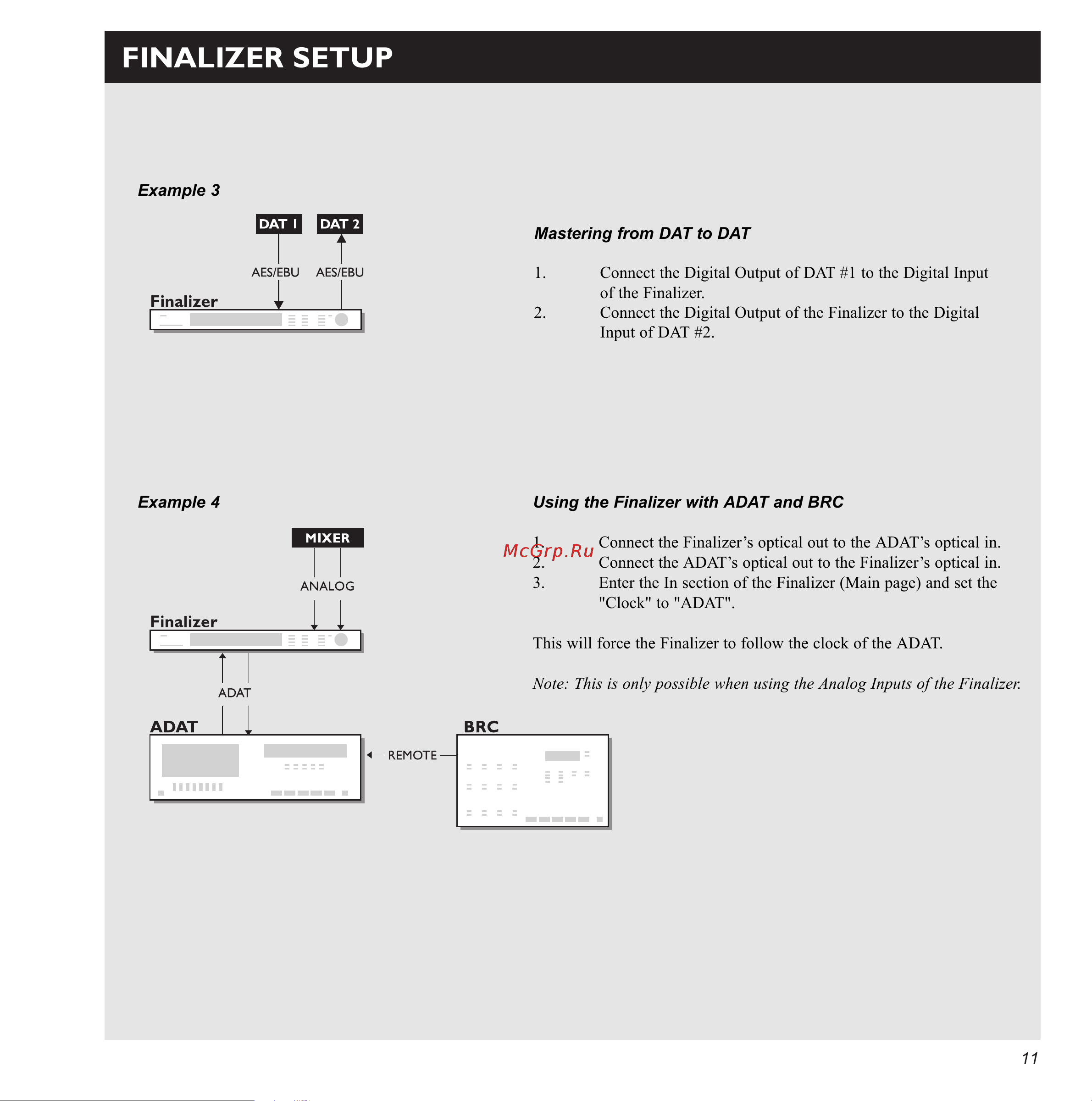 Tc Electronic Finalizer 96K [11/56] Finalizer setup