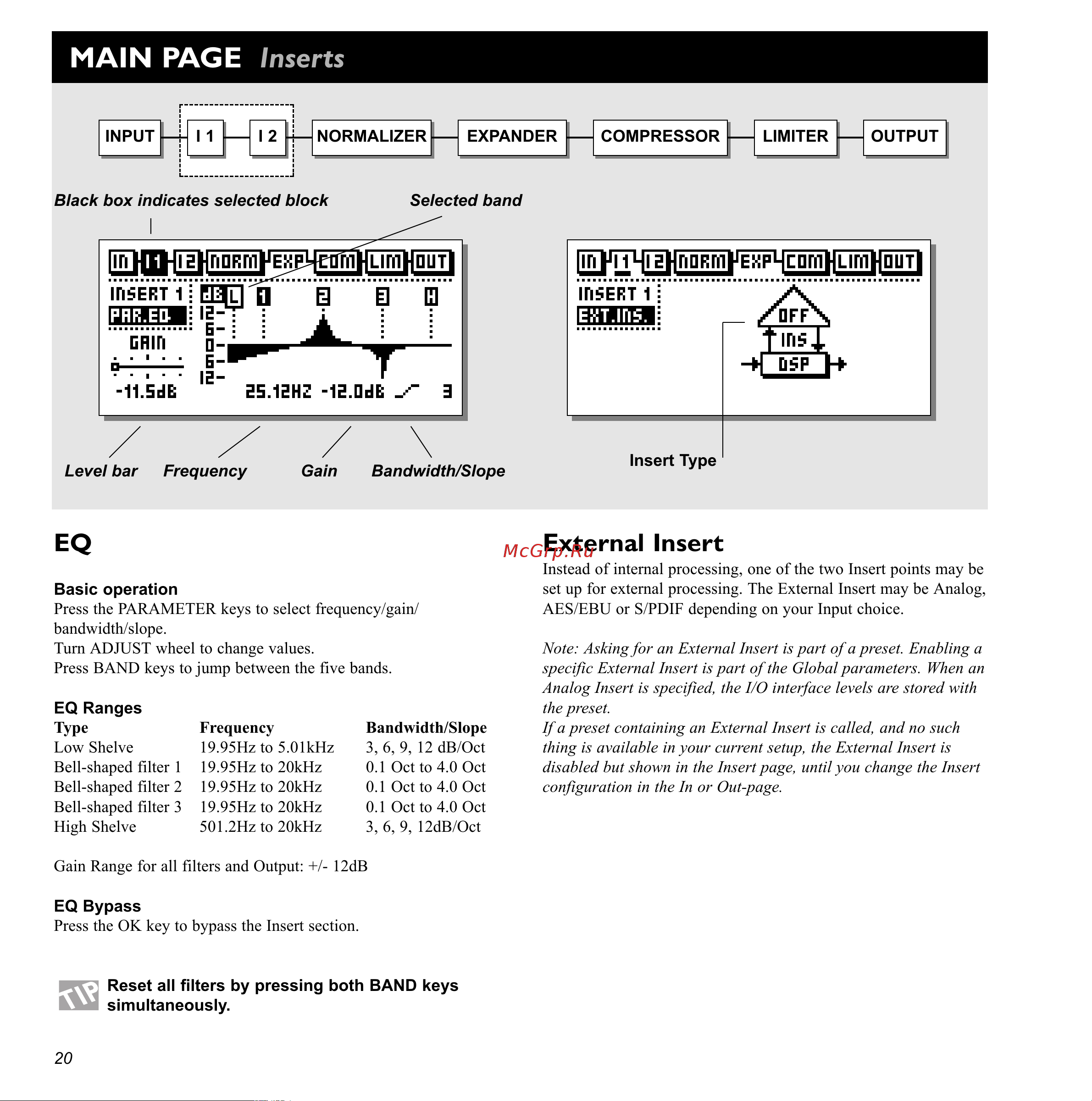 Tc Electronic Finalizer 96K [20/56] Main page inserts