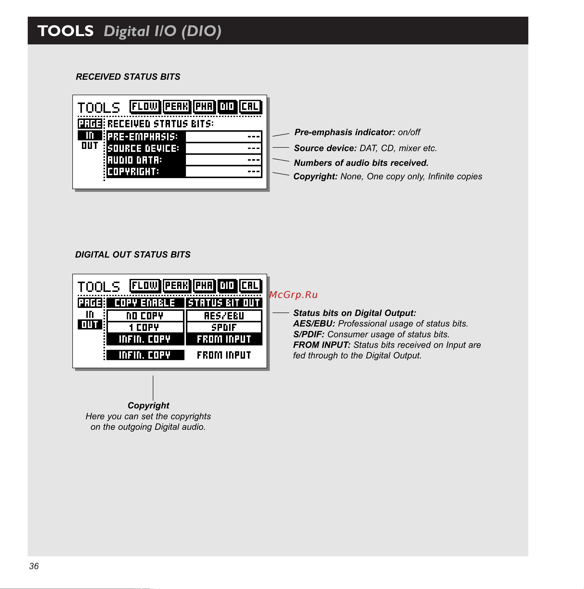 Tc Electronic Finalizer 96K [36/56] Tools digital i o dio