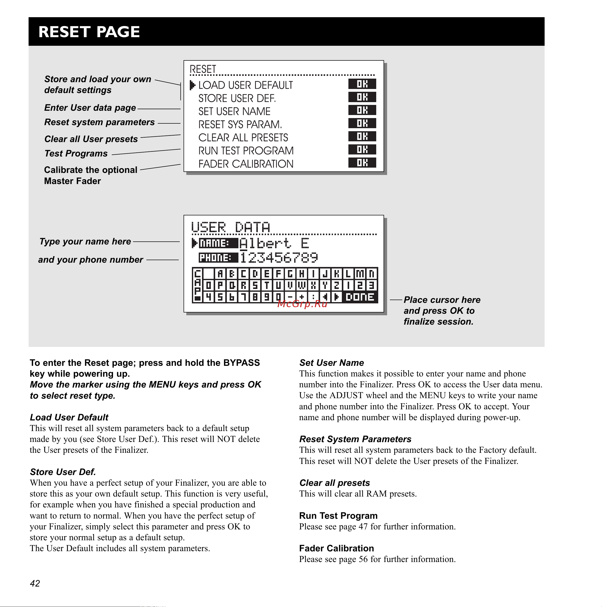 Tc Electronic Finalizer 96K [42/56] Reset page