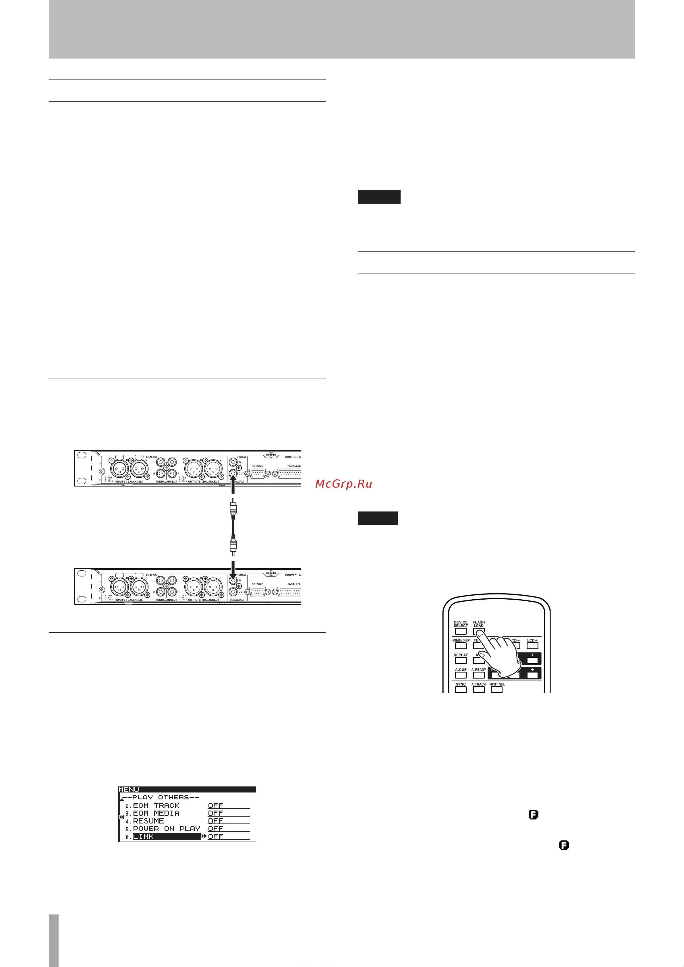Tascam SS-R200 [38/84] Link playback function