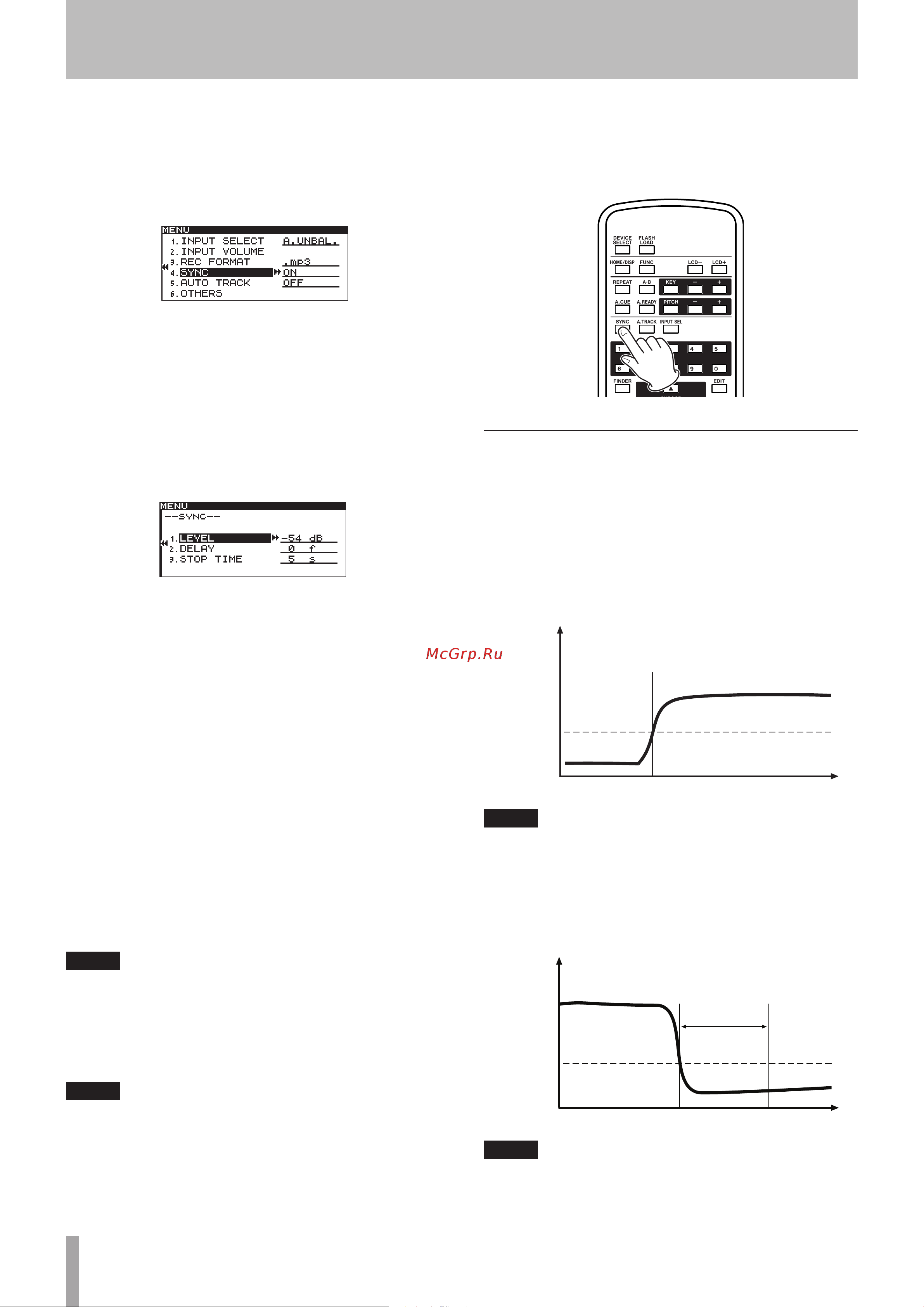 Tascam SS-R200 [44/84] Sync recording operation