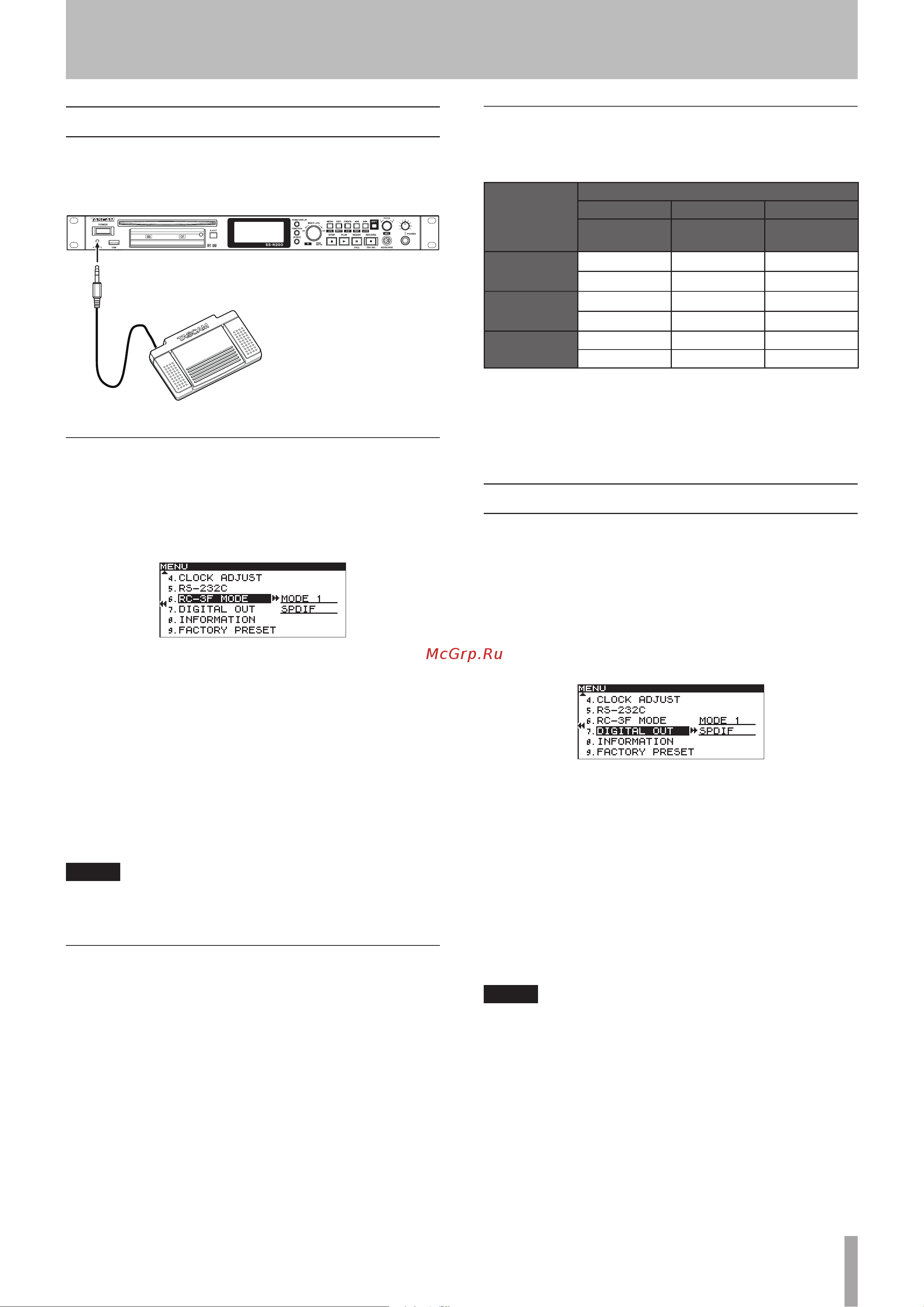 Tascam SS-R200 [71/84] Other settings and media information