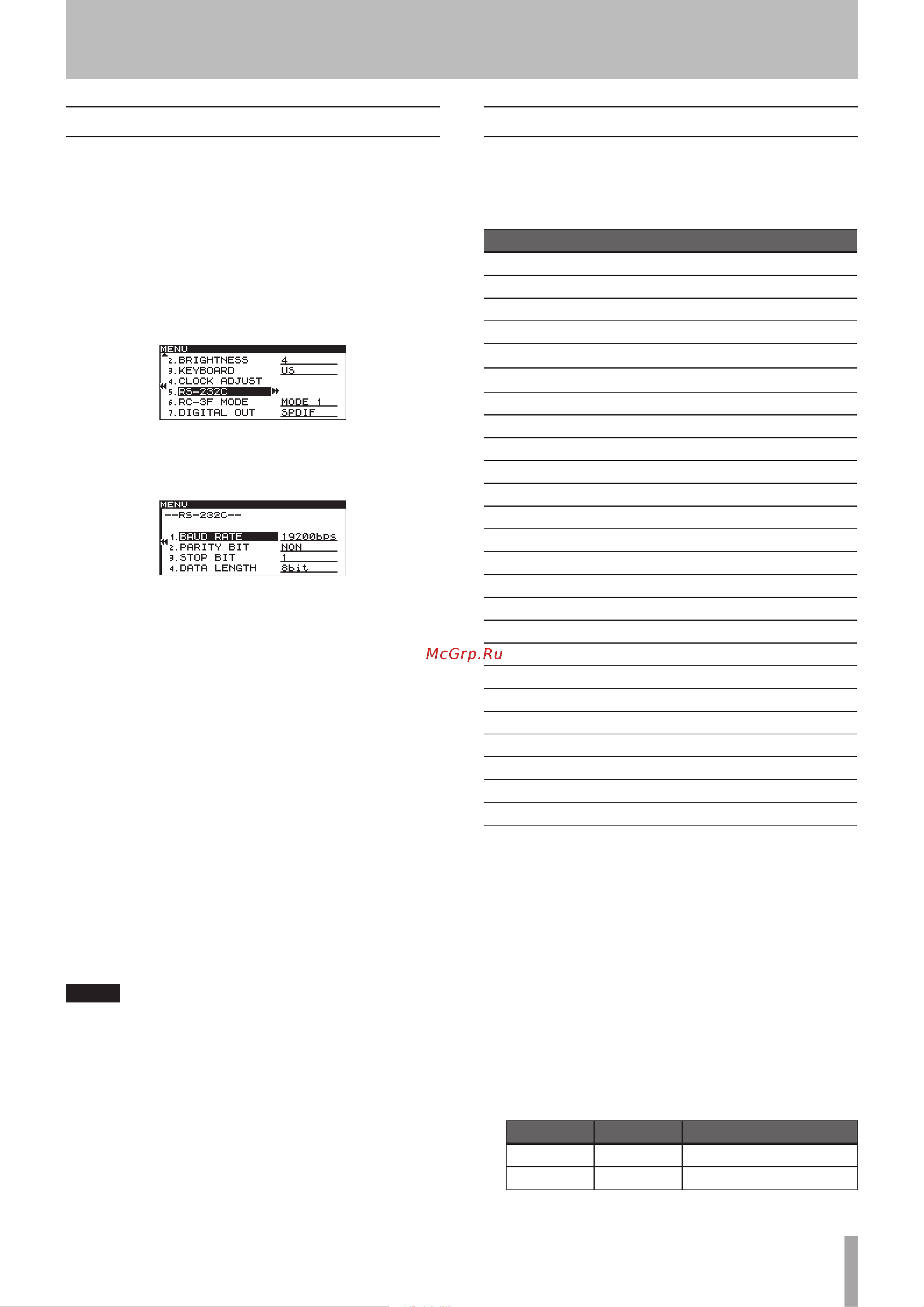 Tascam SS-R200 [75/84] Default value