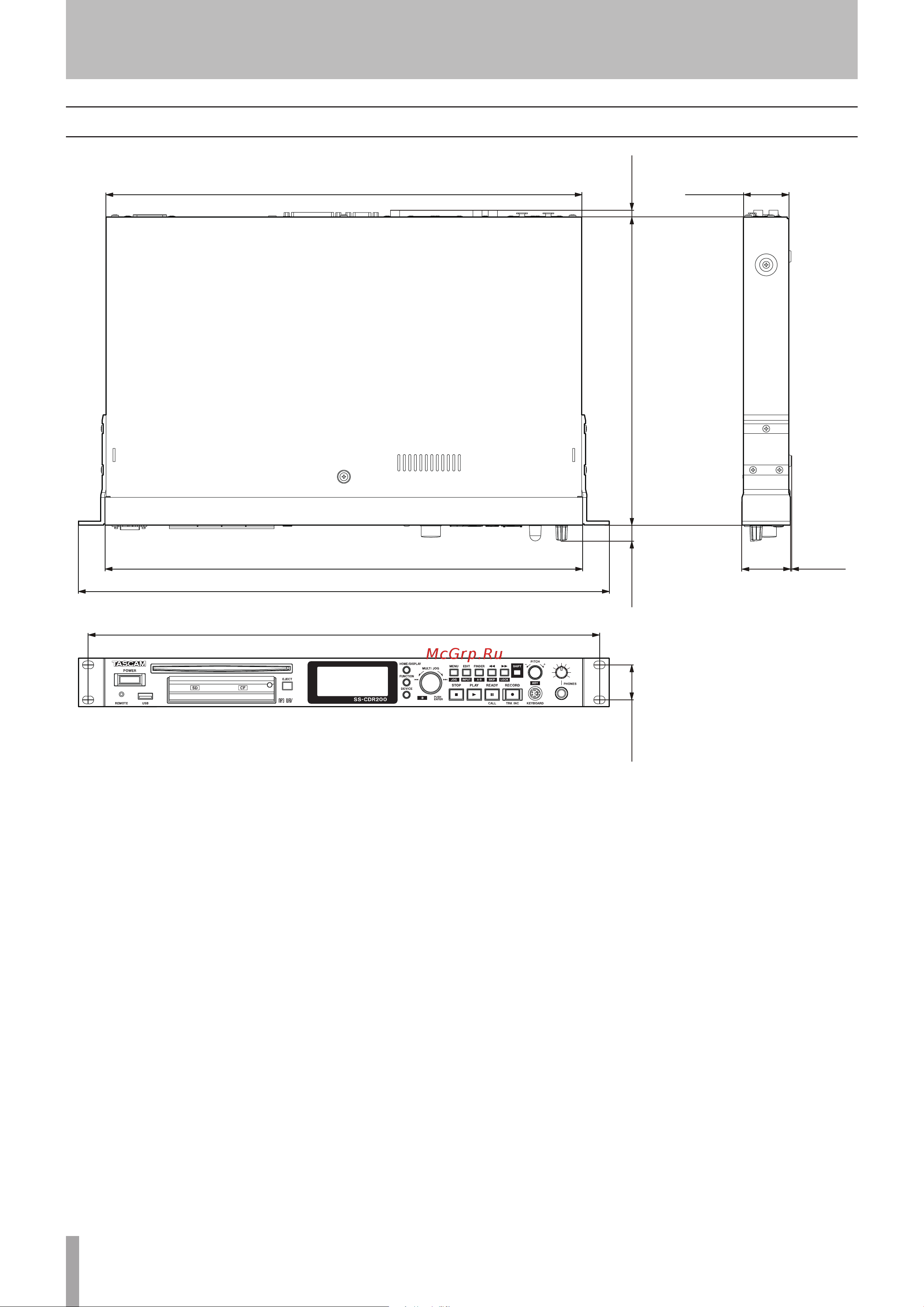 Tascam SS-R200 [82/84] Specifications