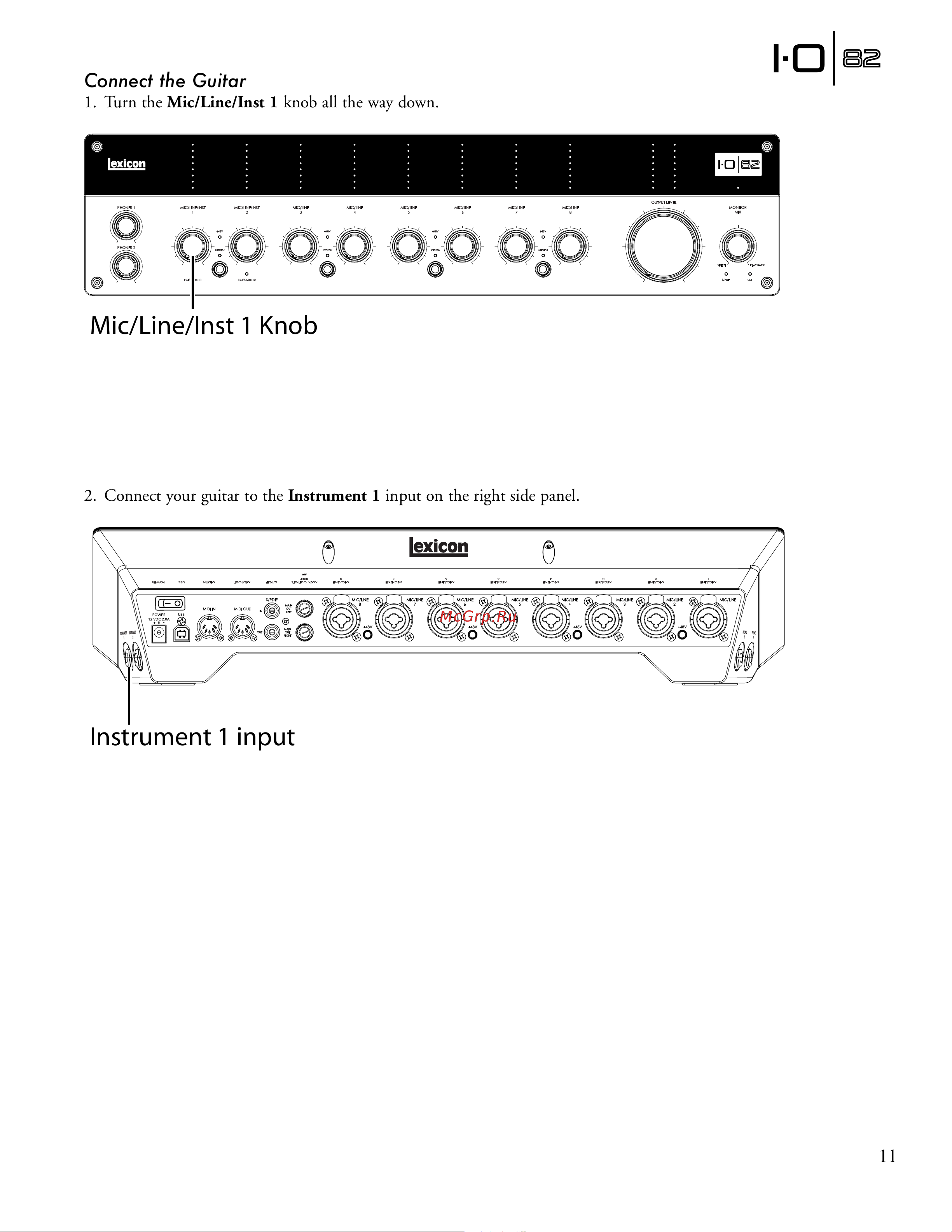 Lexicon IO82 [17/28] Mic line inst 1 knob