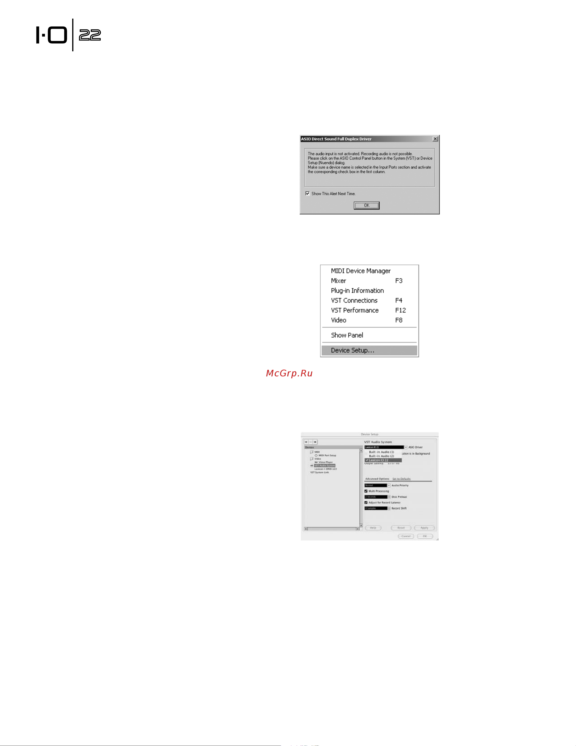 Lexicon IO22 [20/28] Set up cubase le for io 22 windows