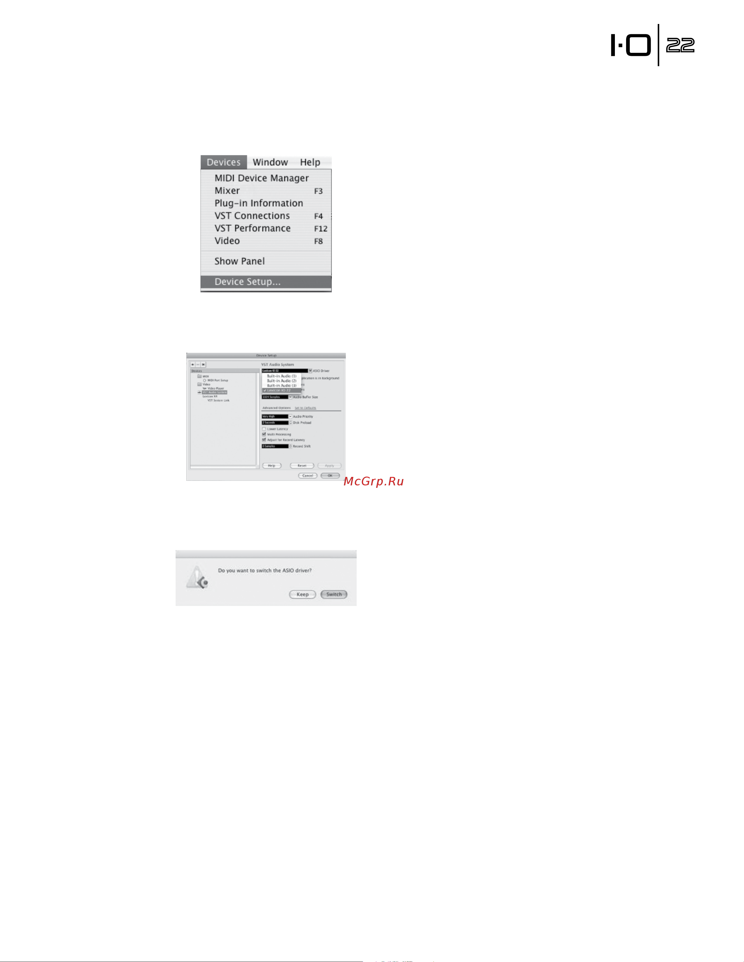 Lexicon IO22 [21/28] Set up cubase le for io 22 mac