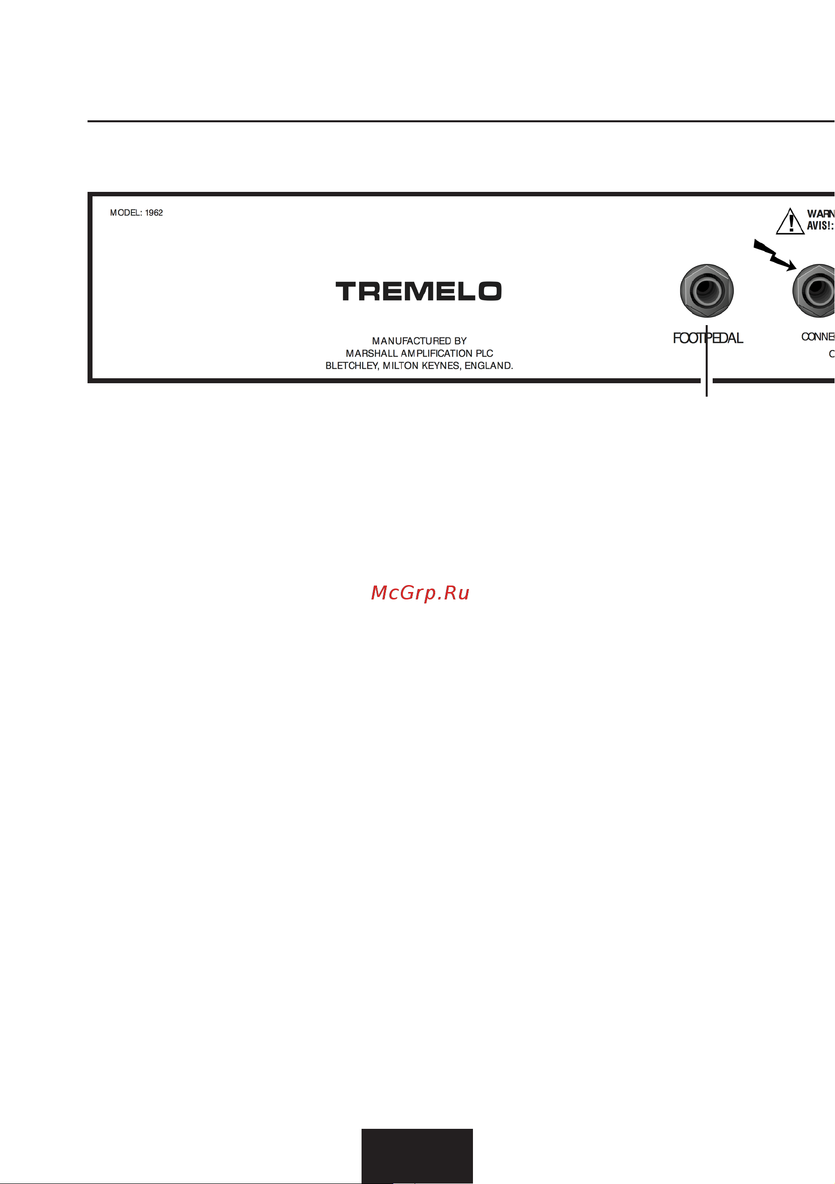 Marshall 1962 bluesbreaker [60/84] Funciones del panel trasero