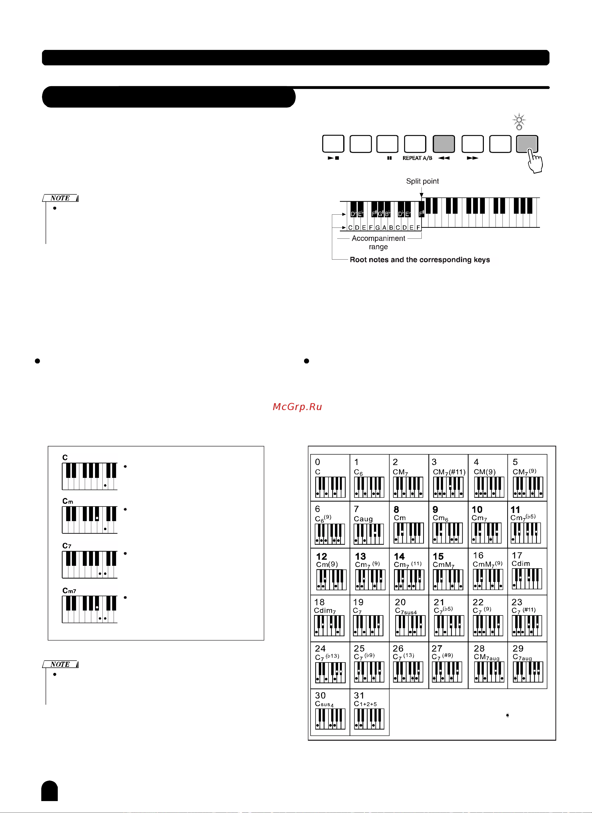 Medeli Grand500 [23/63] Recognizing chords