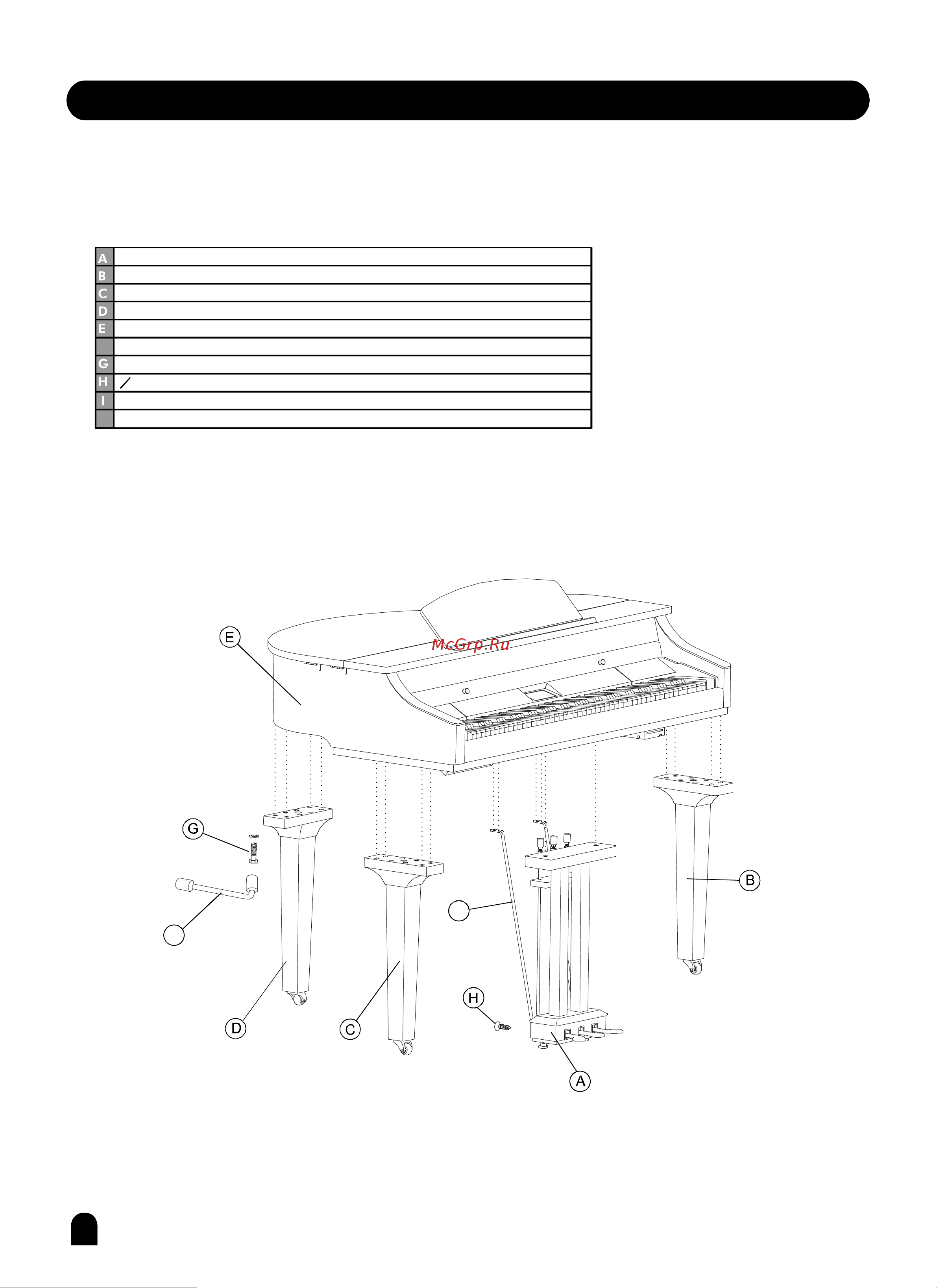 Medeli Grand500 [5/63] Set up guide