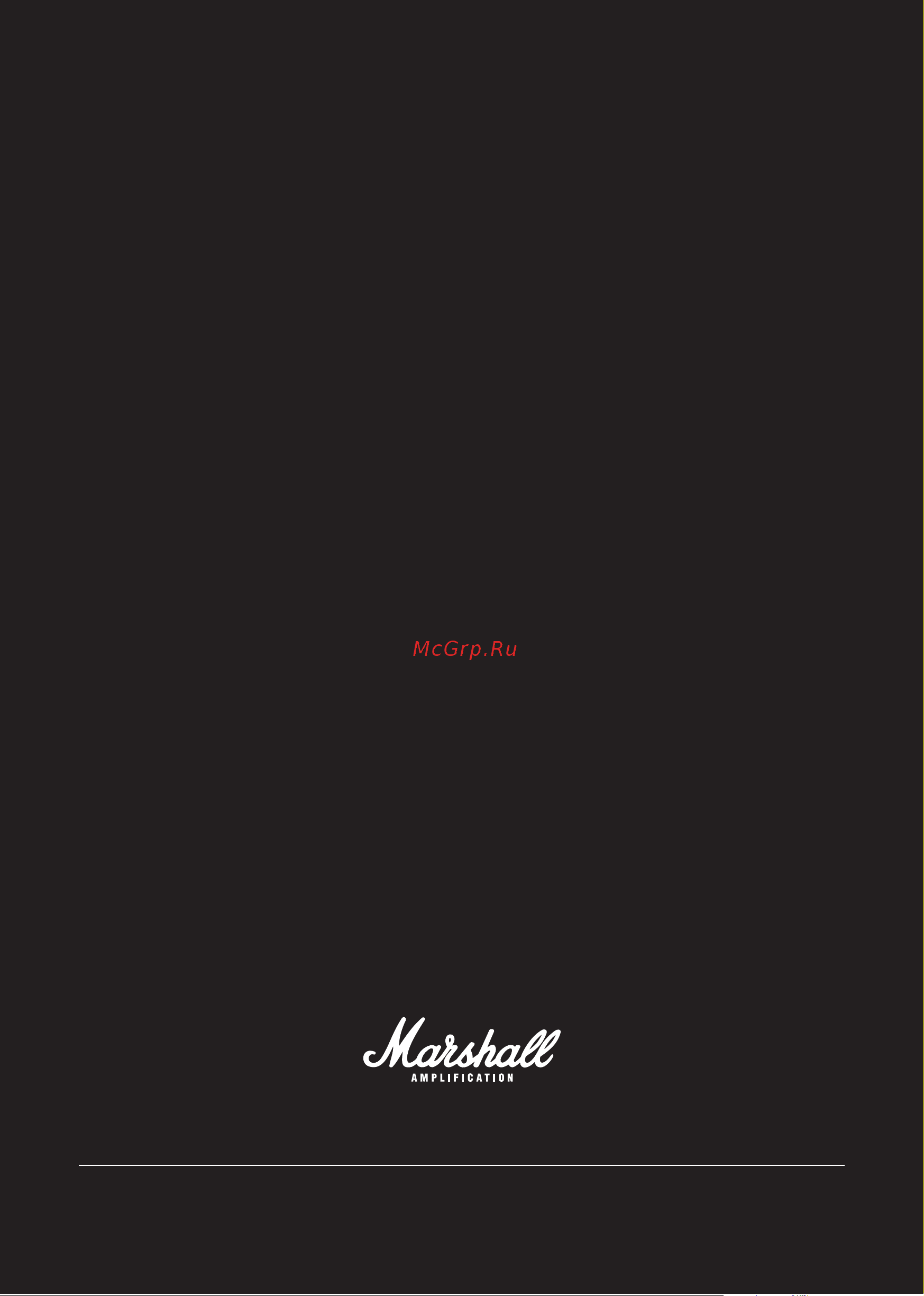 Marshall DSL 100H (2012) Руководство по эксплуатации онлайн [6/6] 776794