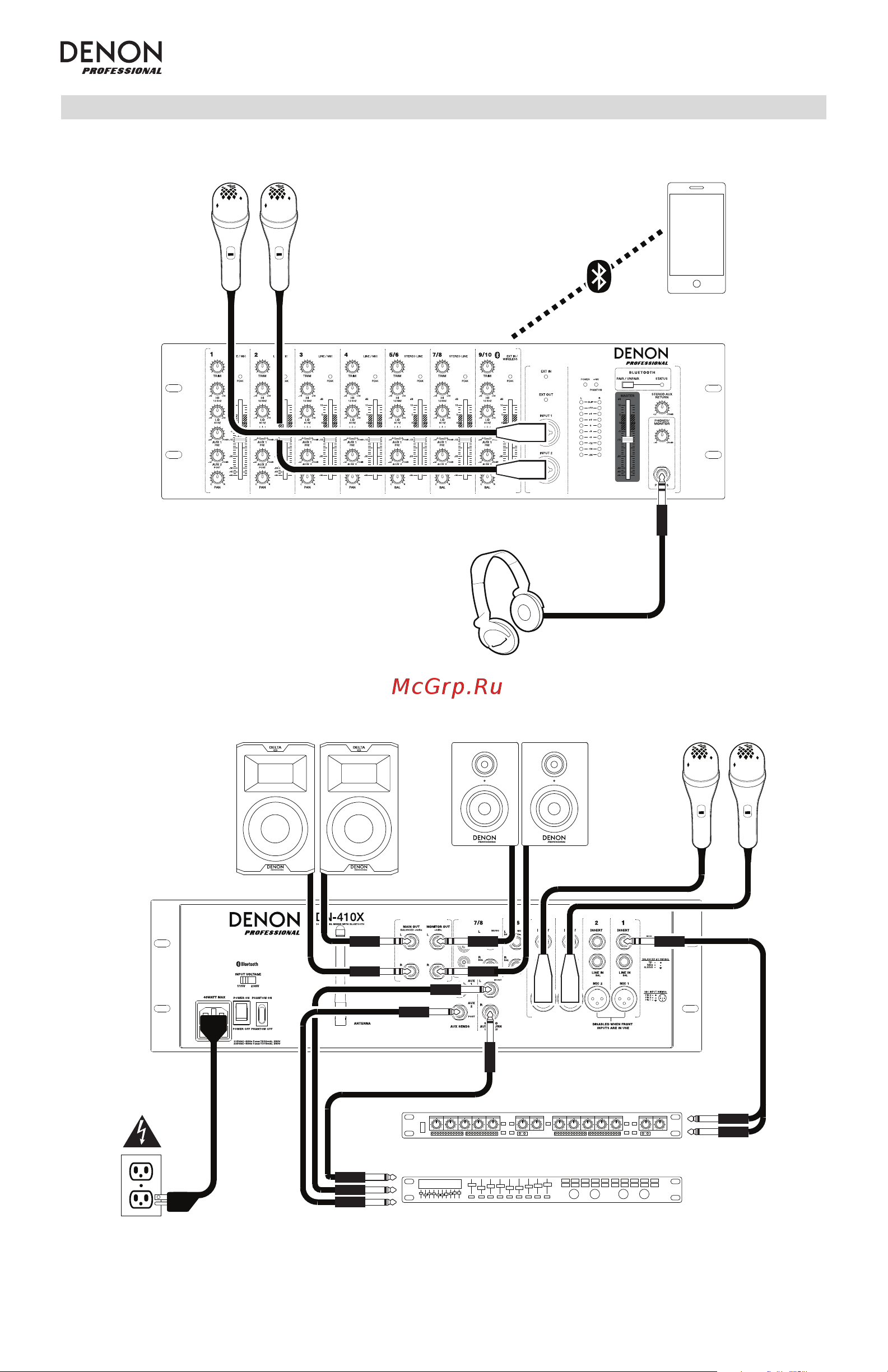 Denon DN-410x [4/40] Connection diagram