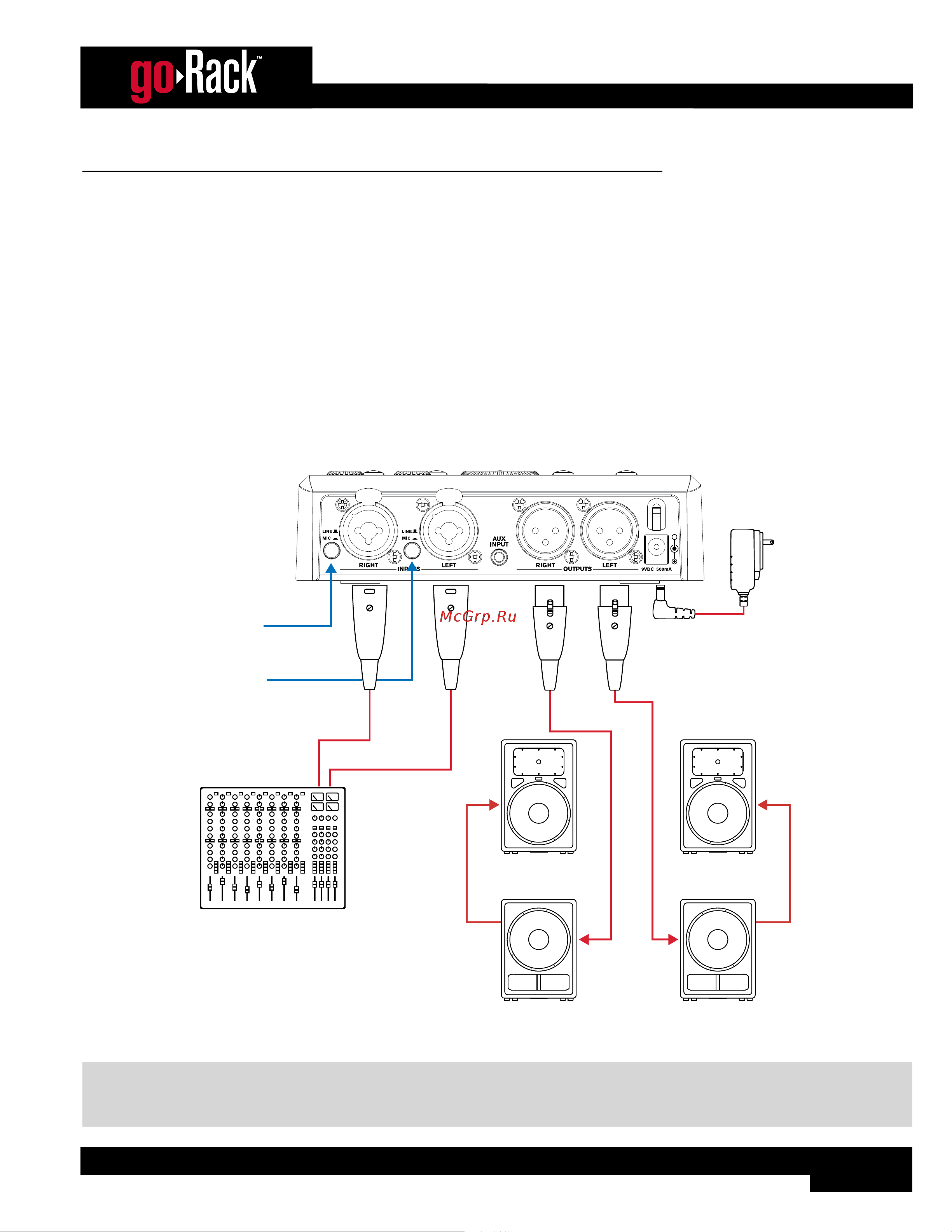 DBX goRack [27/31] Application 4 using powered subwoofers