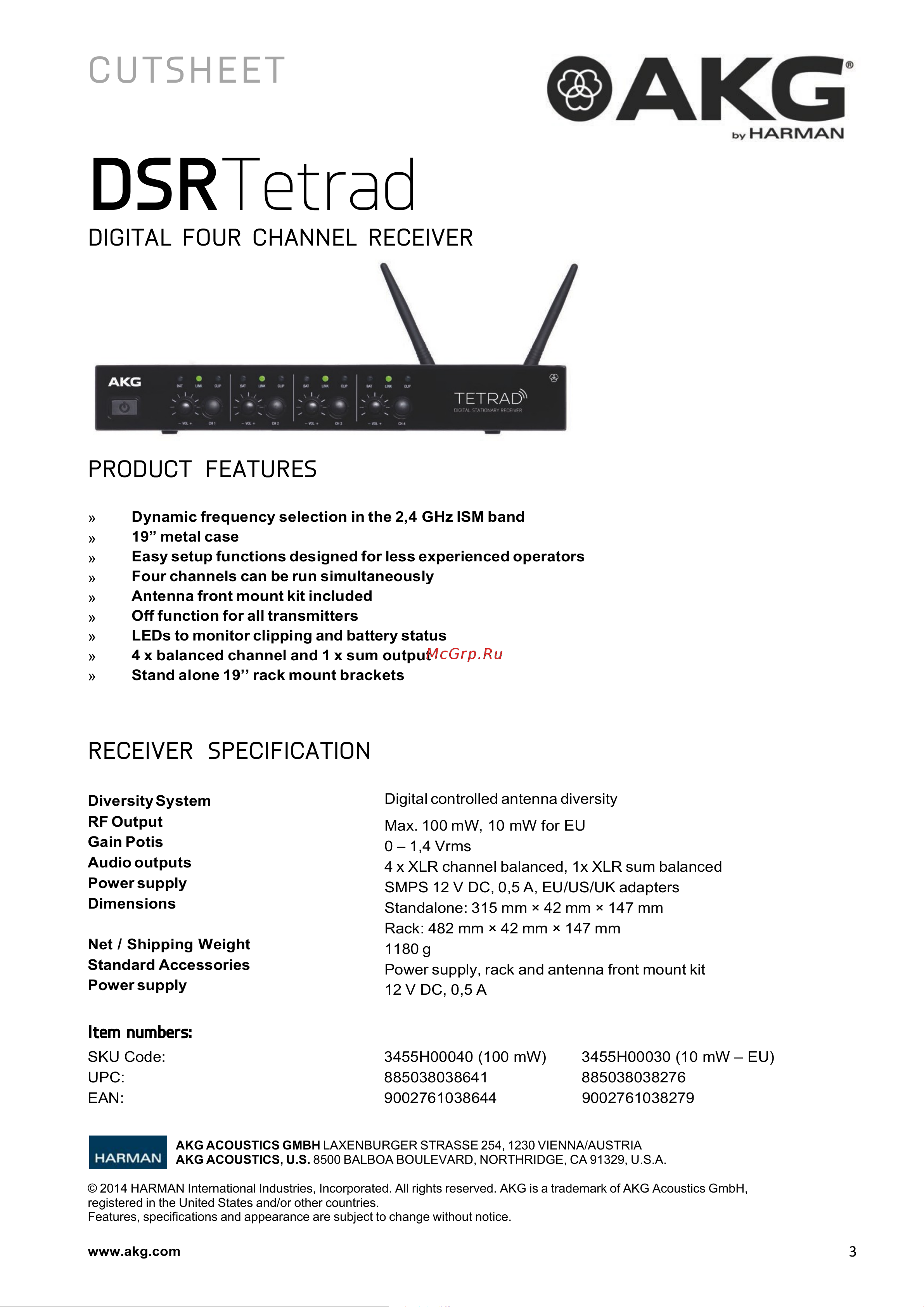 AKG DPT Tetrad [3/8] Dsr tetrad
