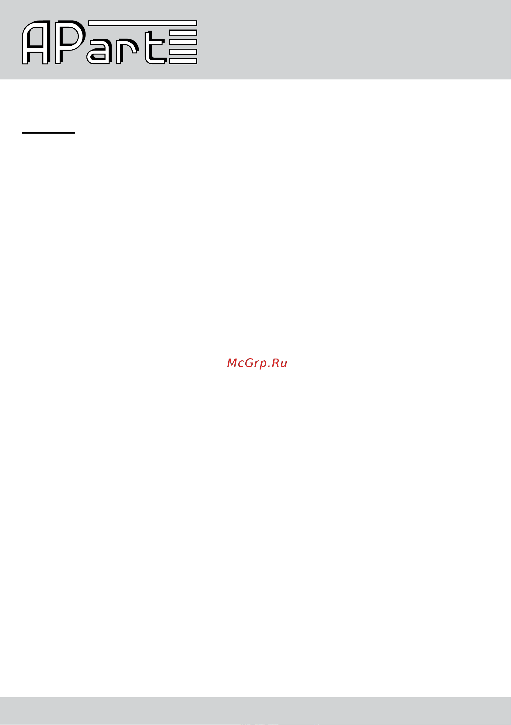 APart CMSUB8 [2/4] Features