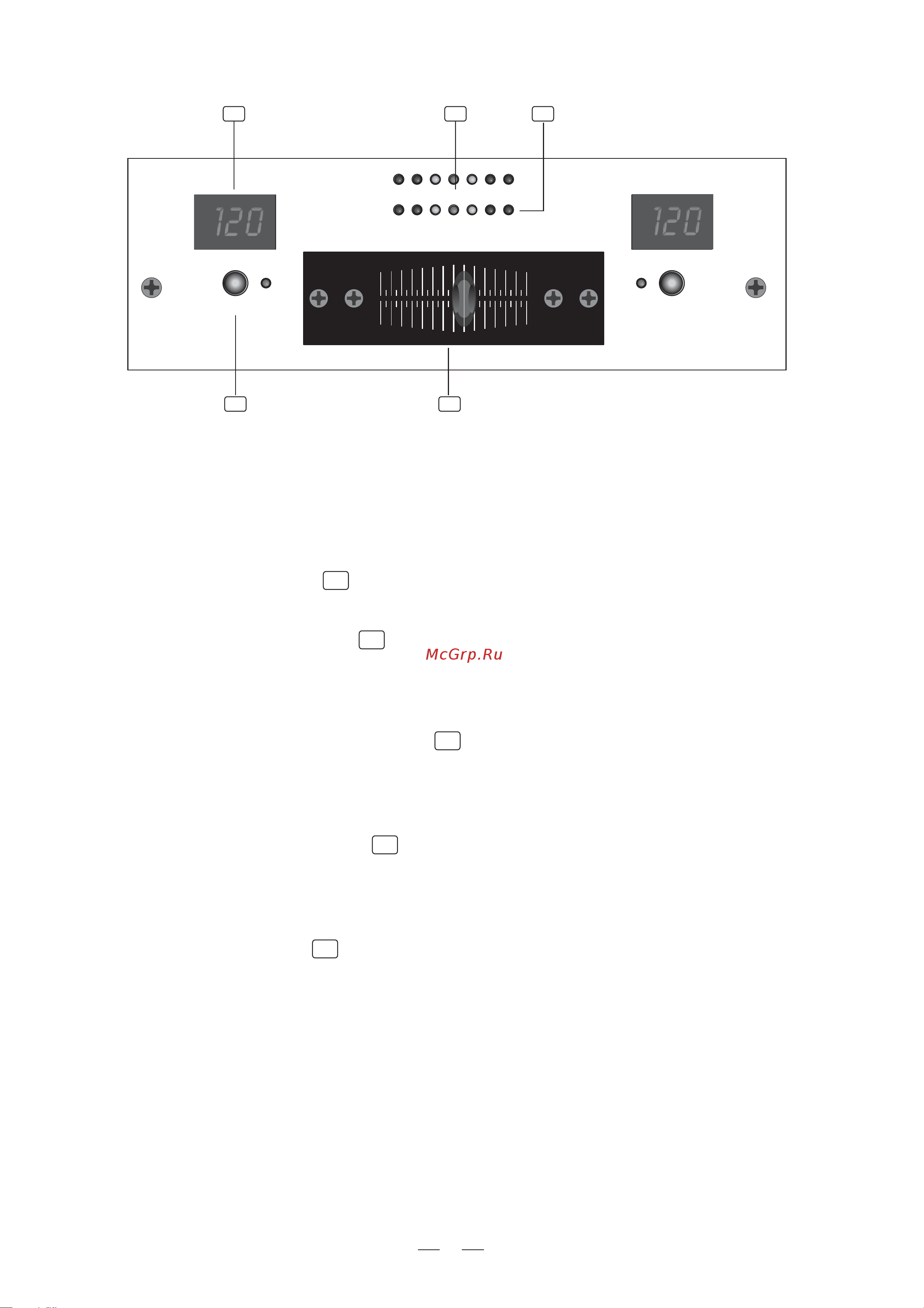 Alto DJM-4 [10/16] This 7 segments led meter will indicate the difference in between the ch 2 and ch 3 or programs if tempo