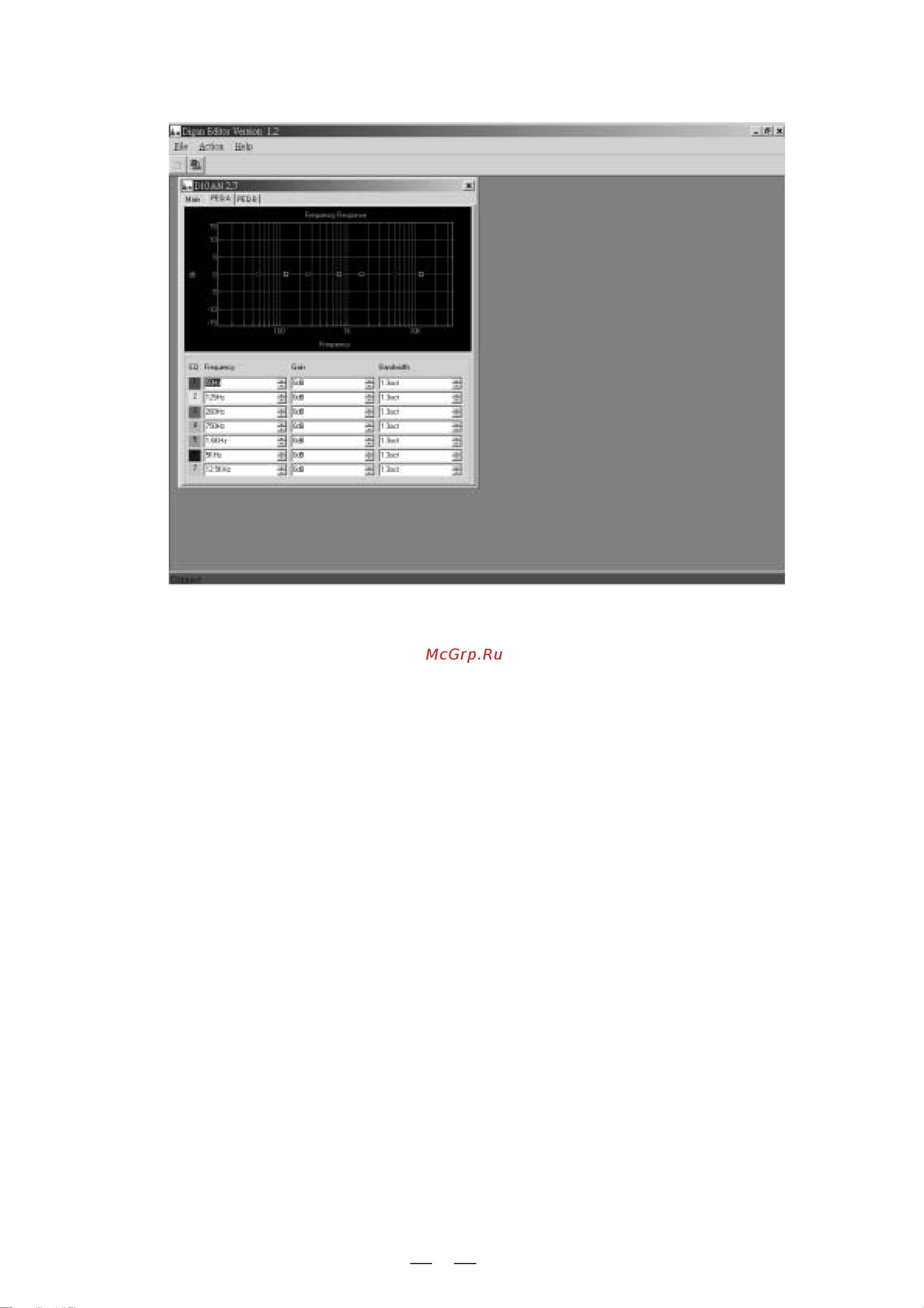 Alto DIGAN2.7 [11/15] Note when you choose parameter equalizer sometimes the frequency value displayed on the front maybe