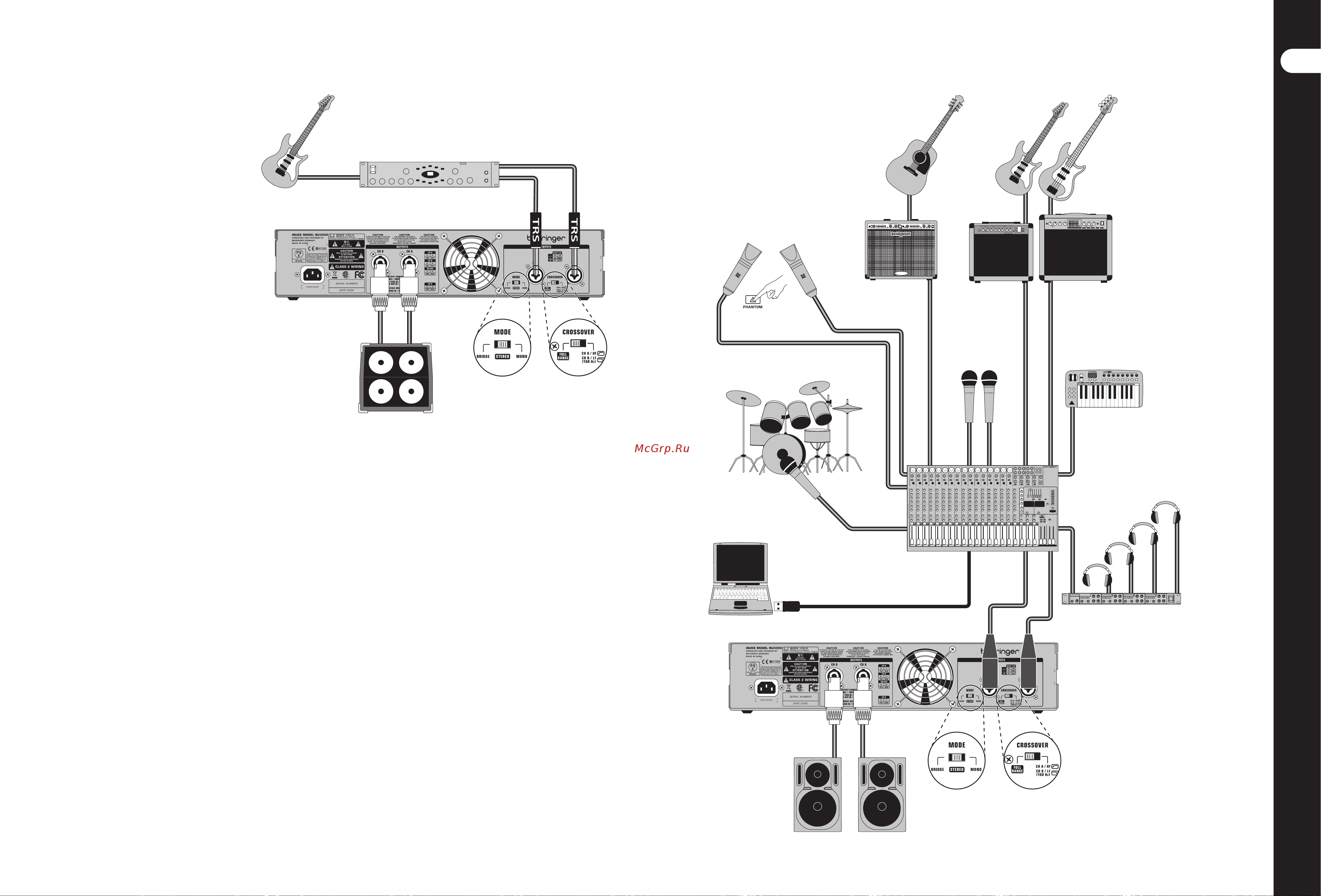 Behringer iNUKE NU6000 [4/12] Подключение inuke nu6000 nu3000 nu1000