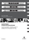 Behringer EUROPOWER EPQ900 Руководство по эксплуатации