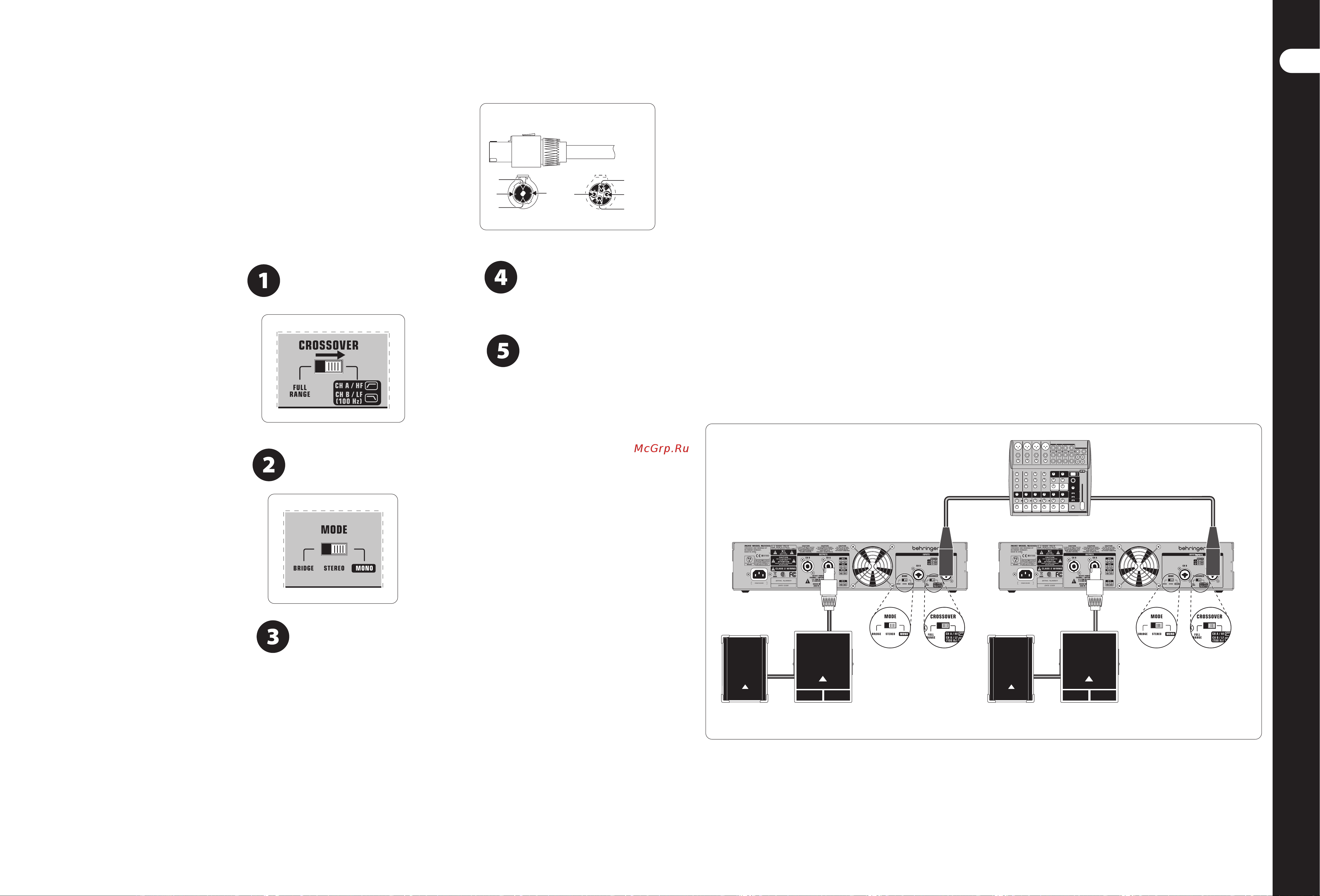 Behringer iNUKE NU3000 [8/12] Работа по схеме bi amp inuke nu6000 nu3000 nu1000
