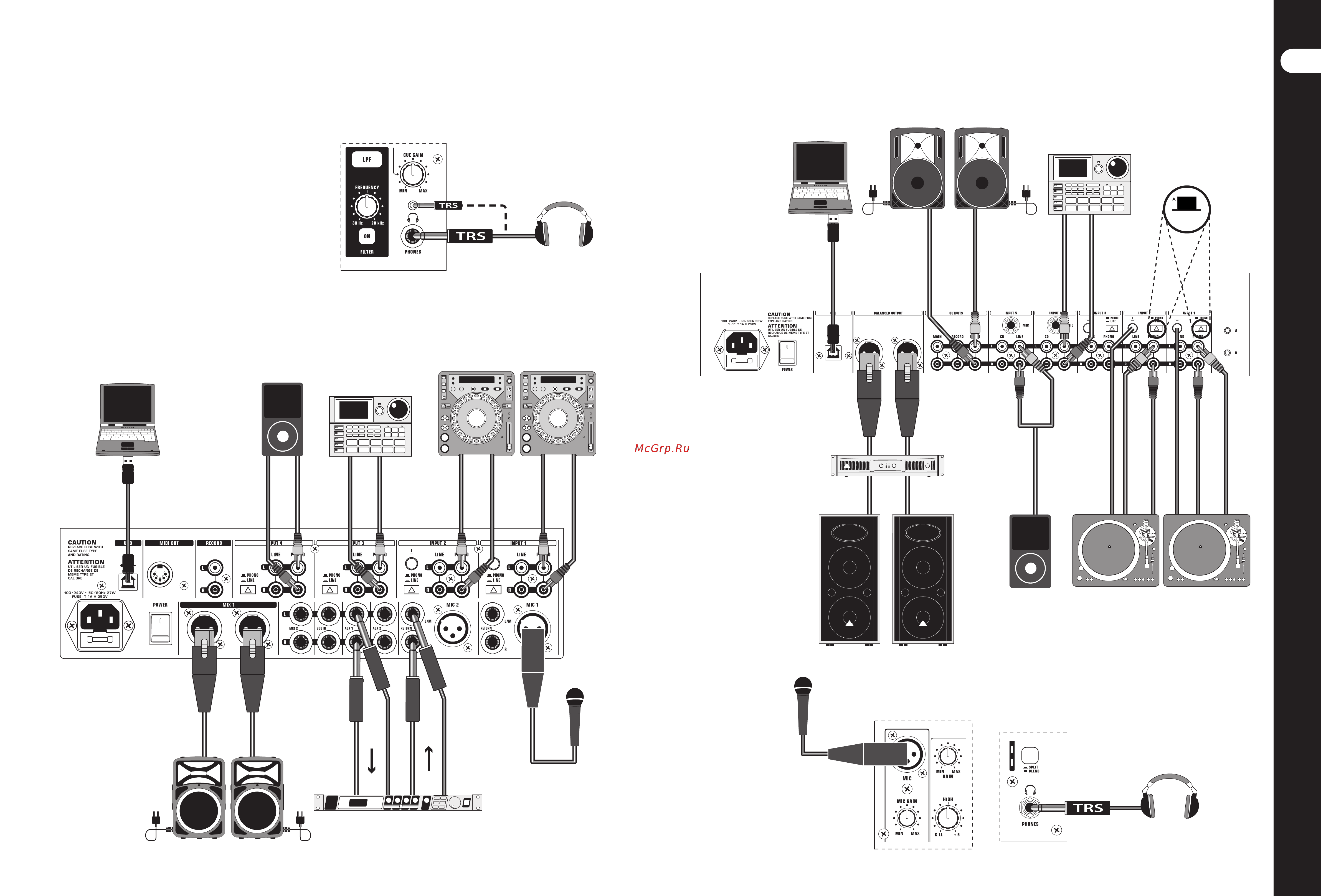 Behringer PRO MIXER NOX606 [4/13] Подключение pro mixer nox1010 nox606 nox404 nox303 nox 202