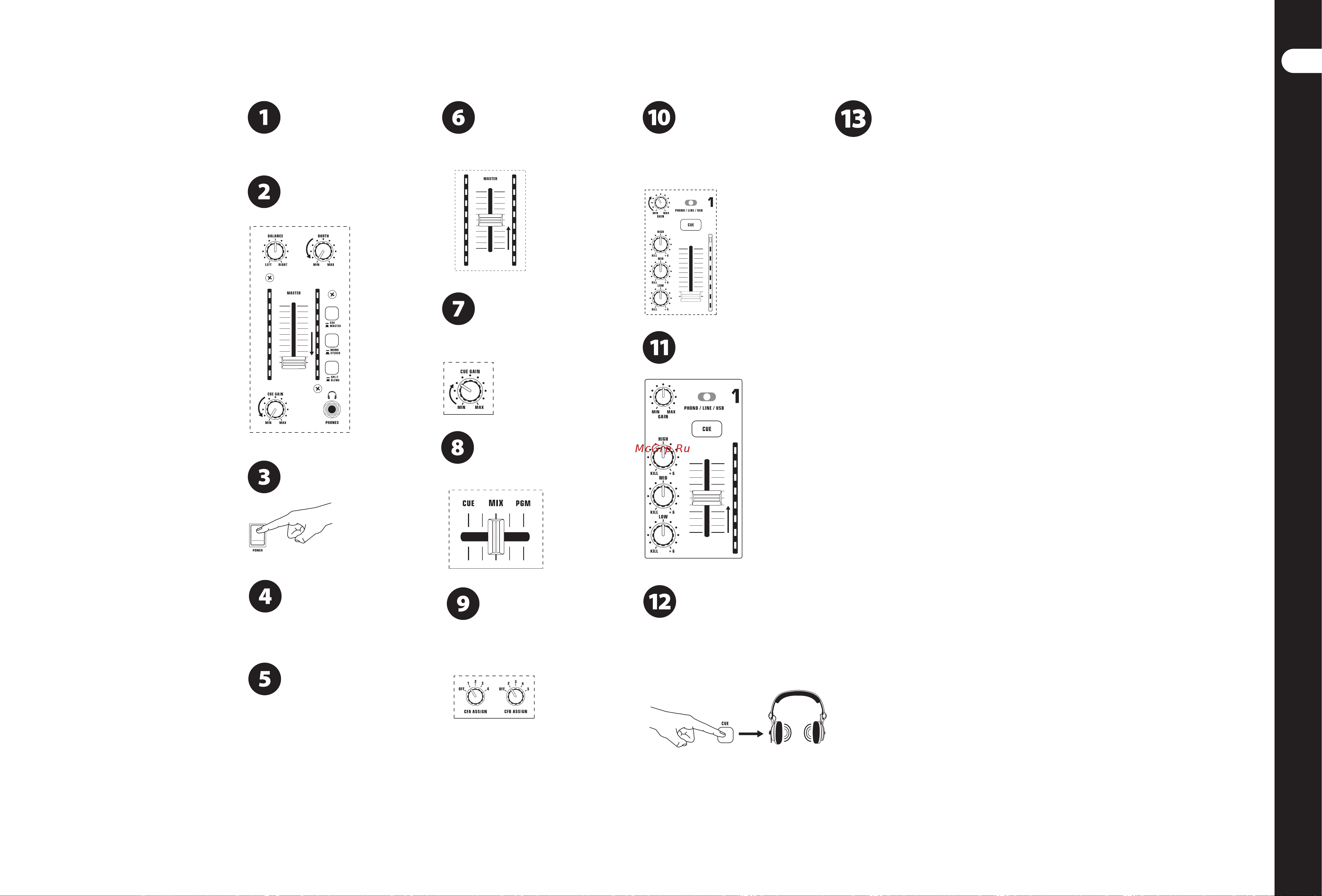 Behringer PRO MIXER NOX303 [9/13] Начало работы pro mixer nox1010 nox606 nox404 nox303 nox 202