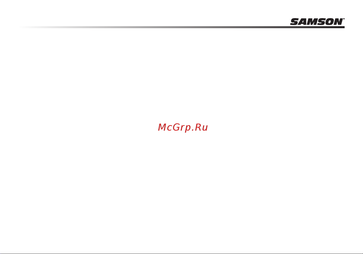 Samson METEOR USB [18/24] Методы записи
