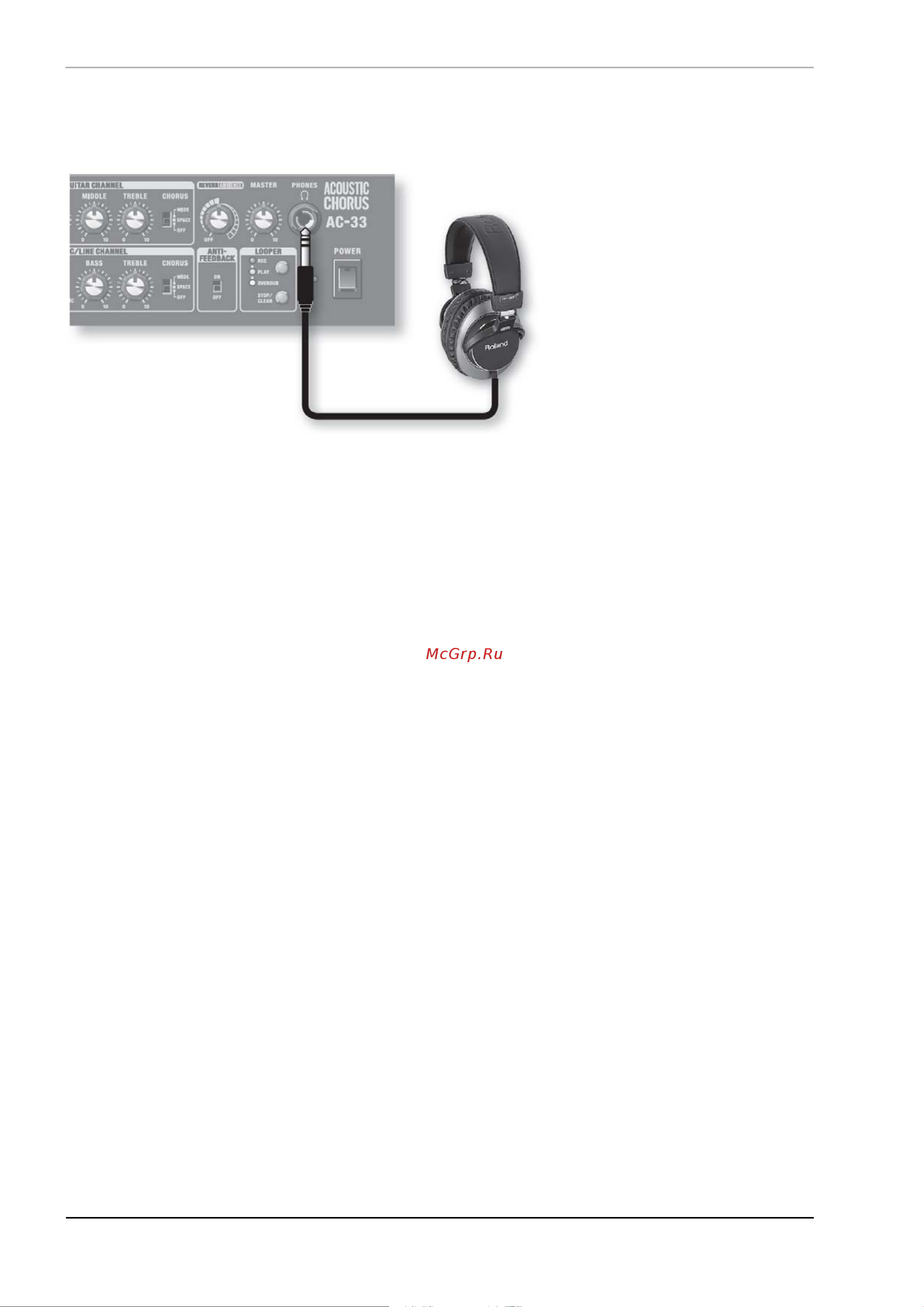 Roland AC-33-RW [14/32] Ðàáîòà ñ íàóøíèêàìè