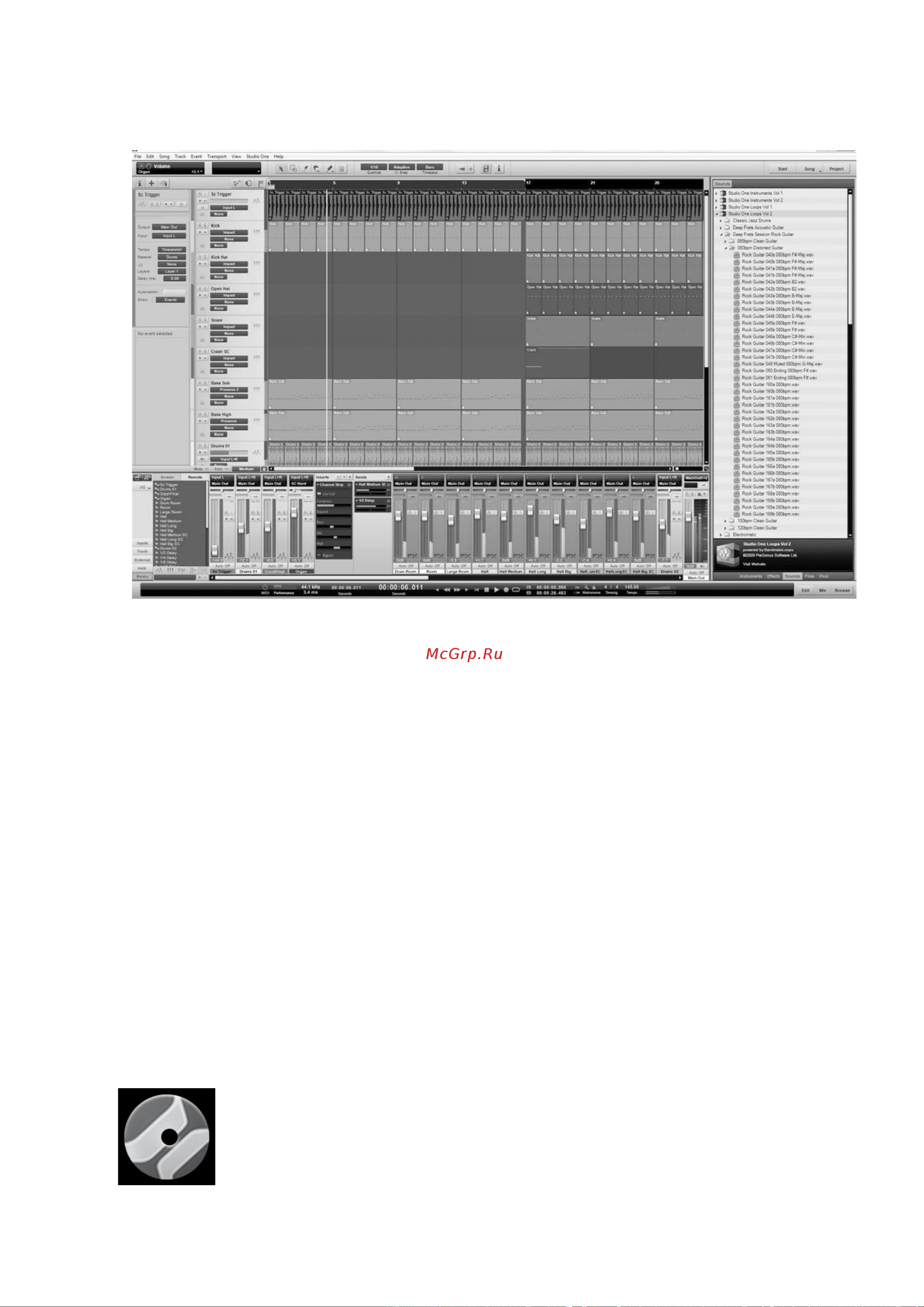 PRESONUS STUDIOLIVE 24.4.2 [129/192] Быстрый запуск studio one artist