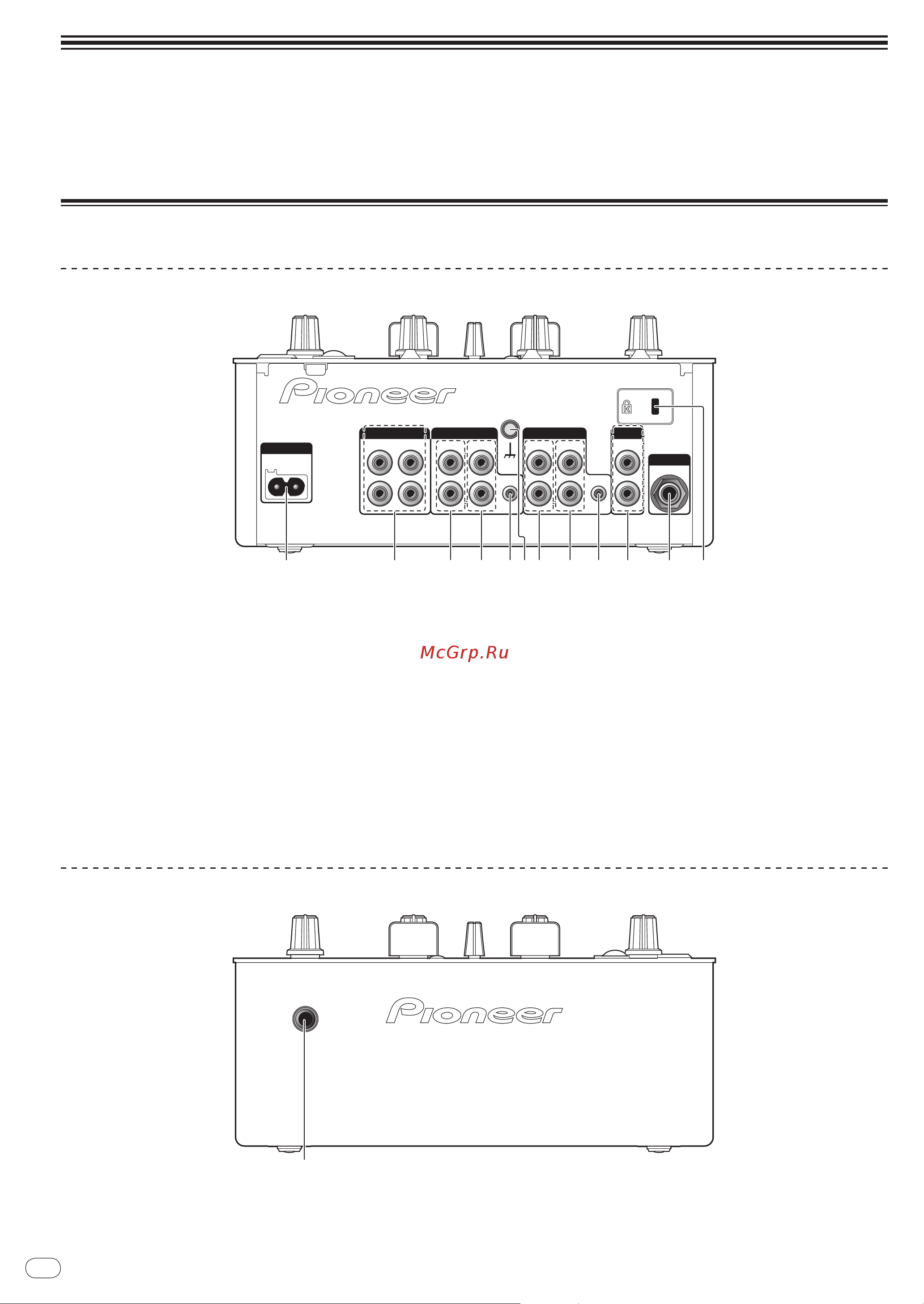 Pioneer DJM350 [22/116] Raccordements