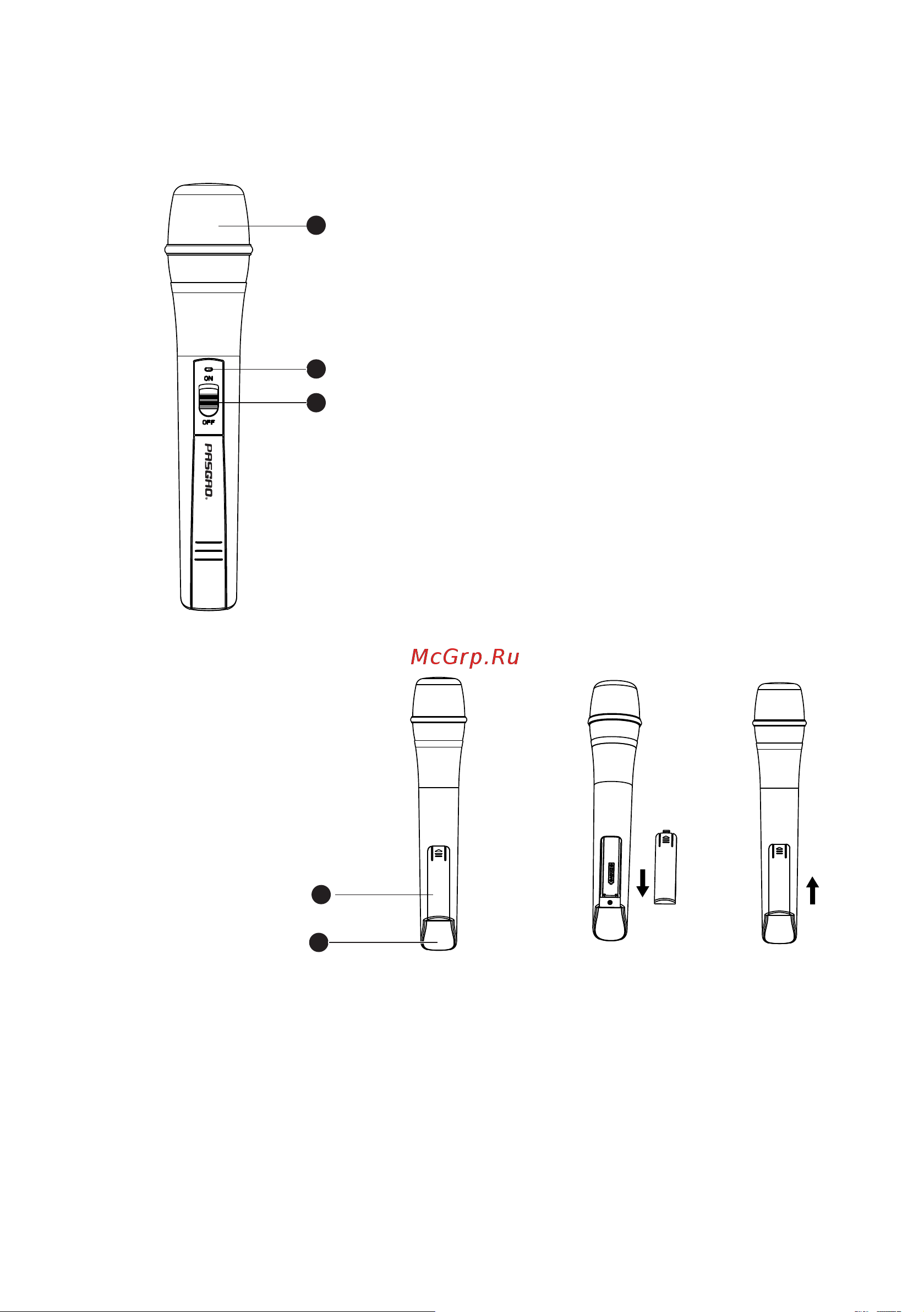 Pasgao PAW260+PAH172 [4/8] Микрофон передатчик pah 172