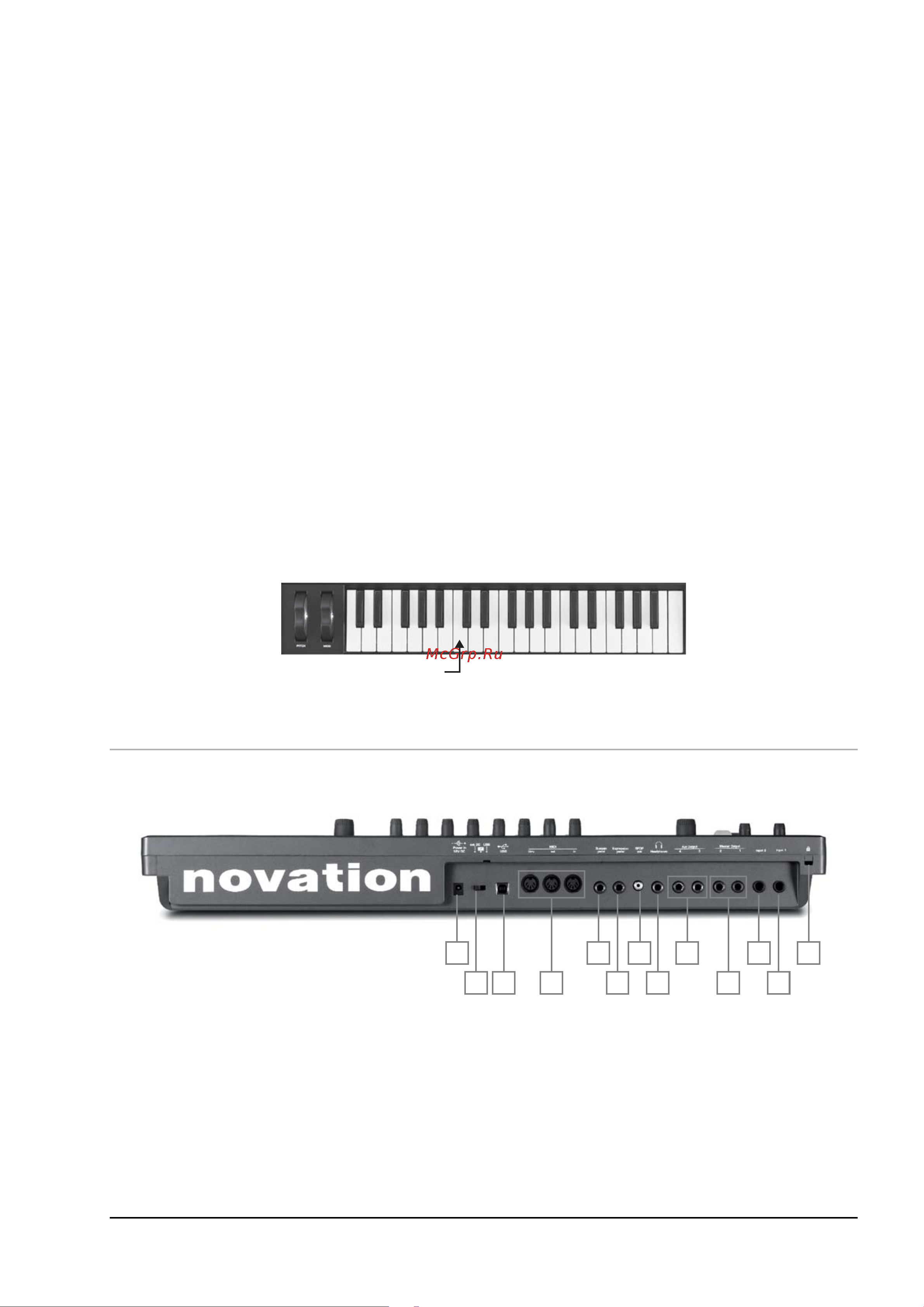 Novation ULTRANOVA [7/91] Регуляторы global