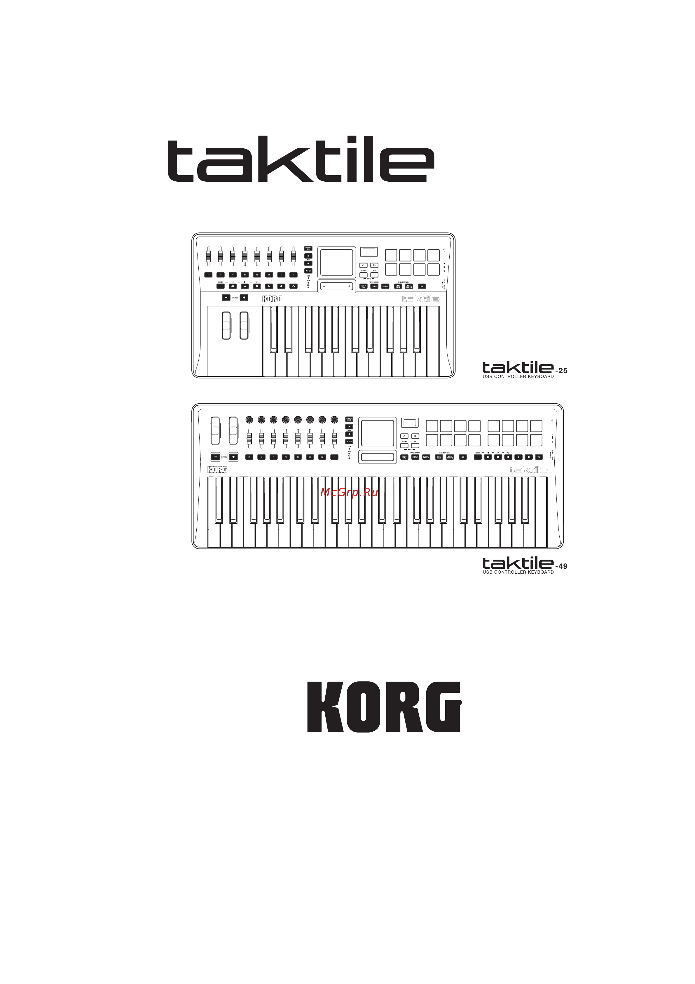 Korg TRITON Taktile 49 Руководство по эксплуатации онлайн
