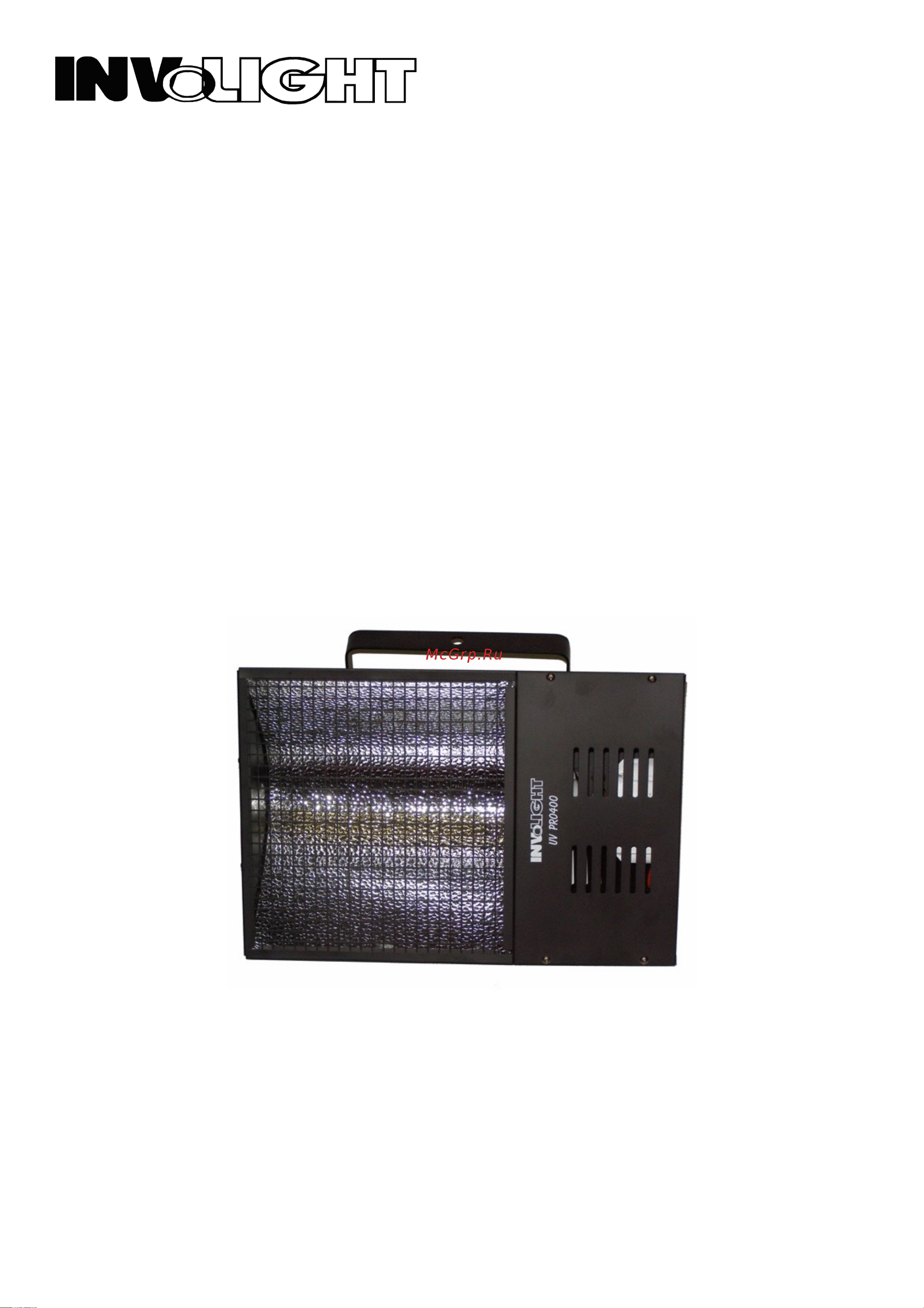 Involight UV PRO400 Руководство по эксплуатации онлайн