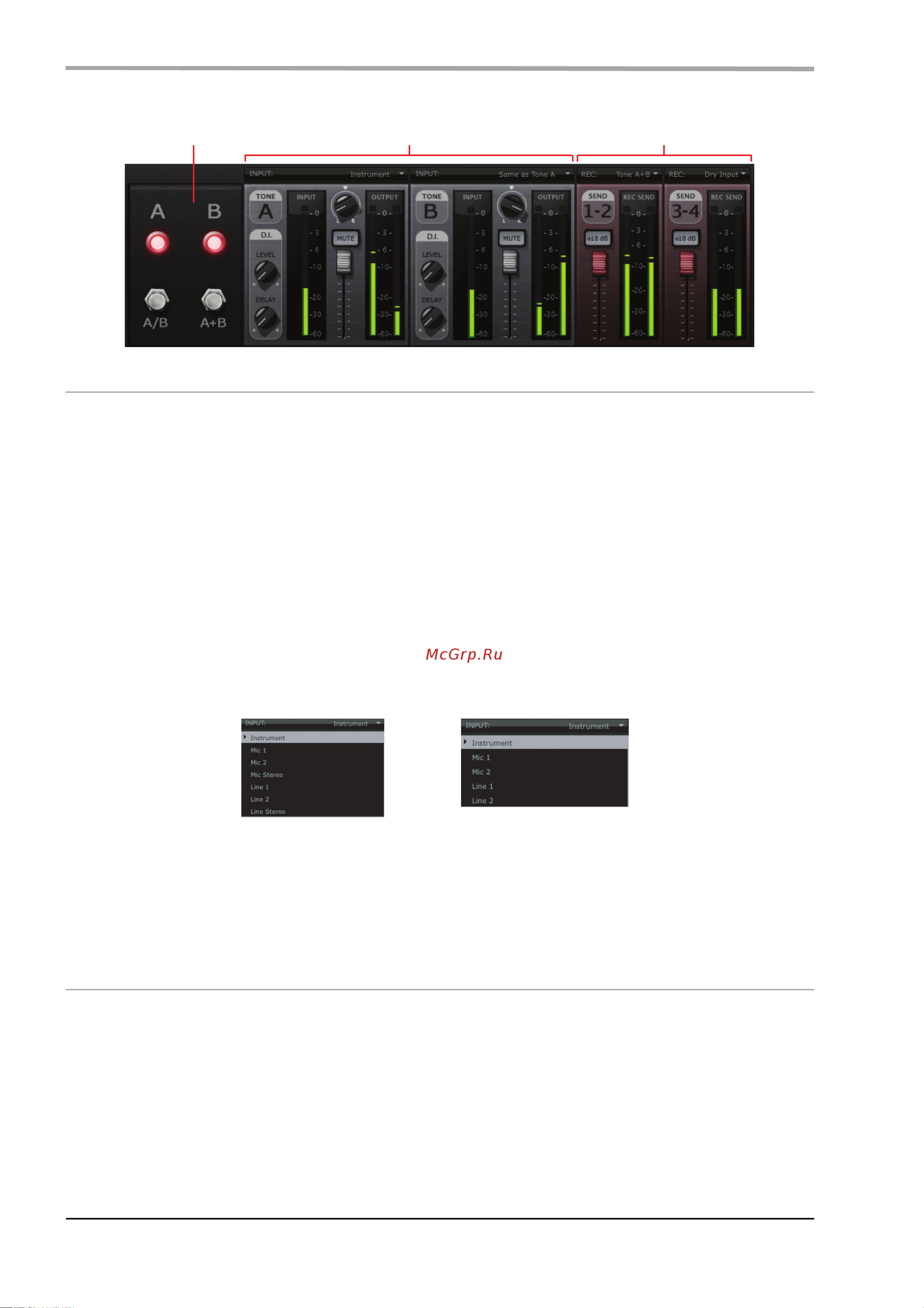 LINE 6 TONEPORT GX Mk2 [66/71] Окно микшера