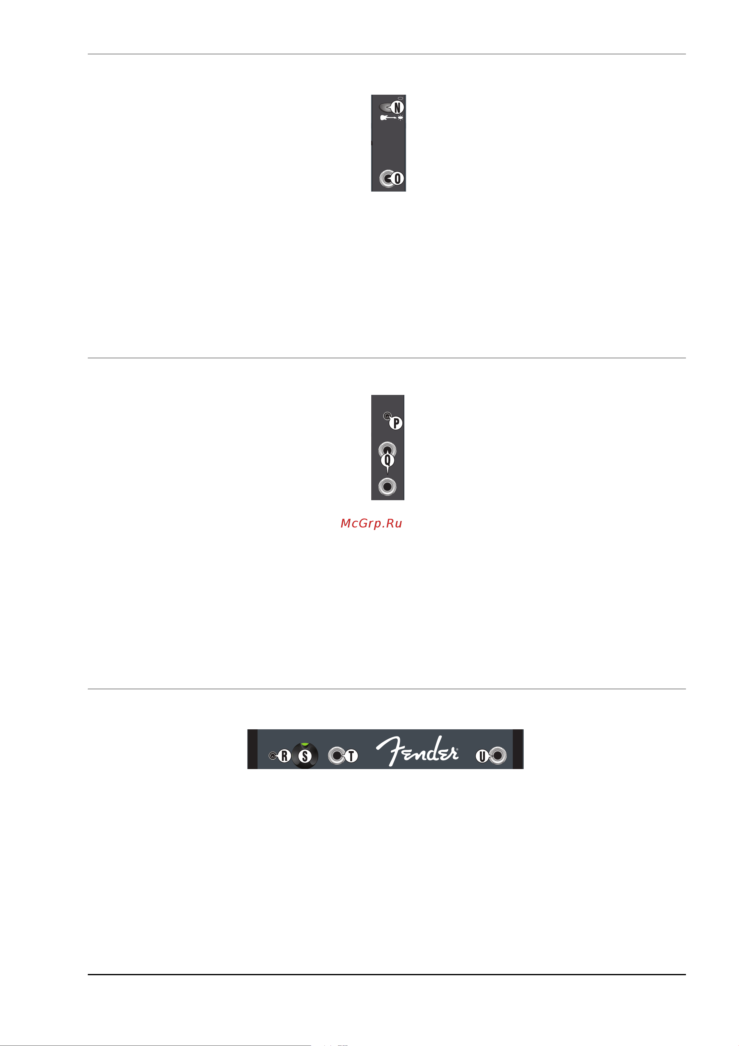 Fender PASSPORT VENUE [9/12] Âûõîäû ëèöåâîé ïàíåëè