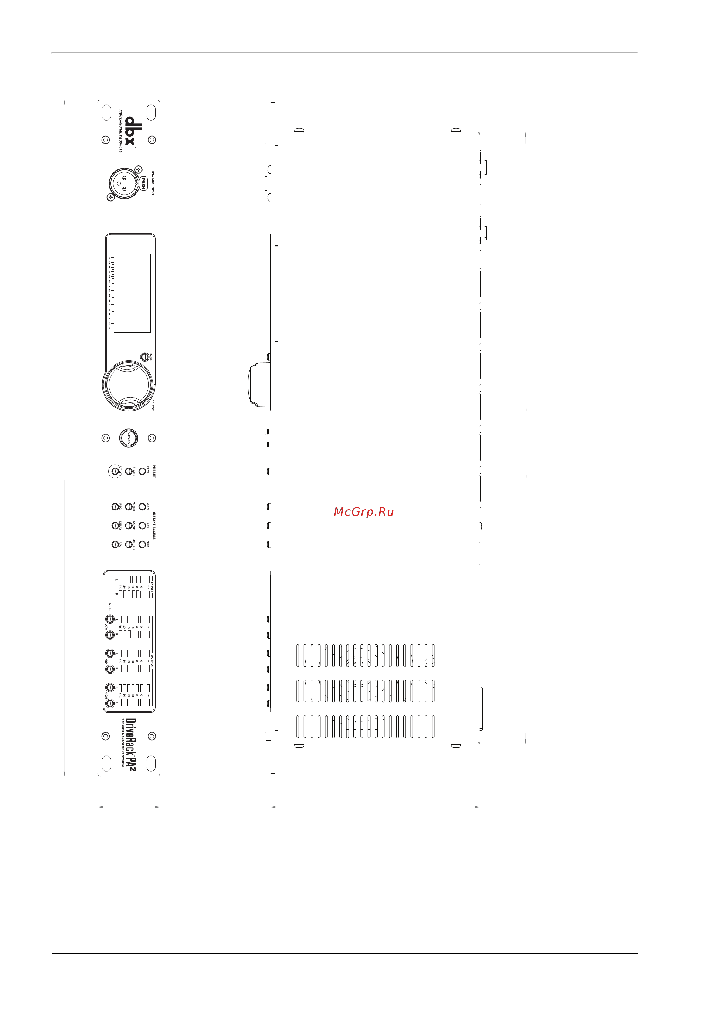 DBX DriveRack PA2 [56/58] Ãàáàðèòû