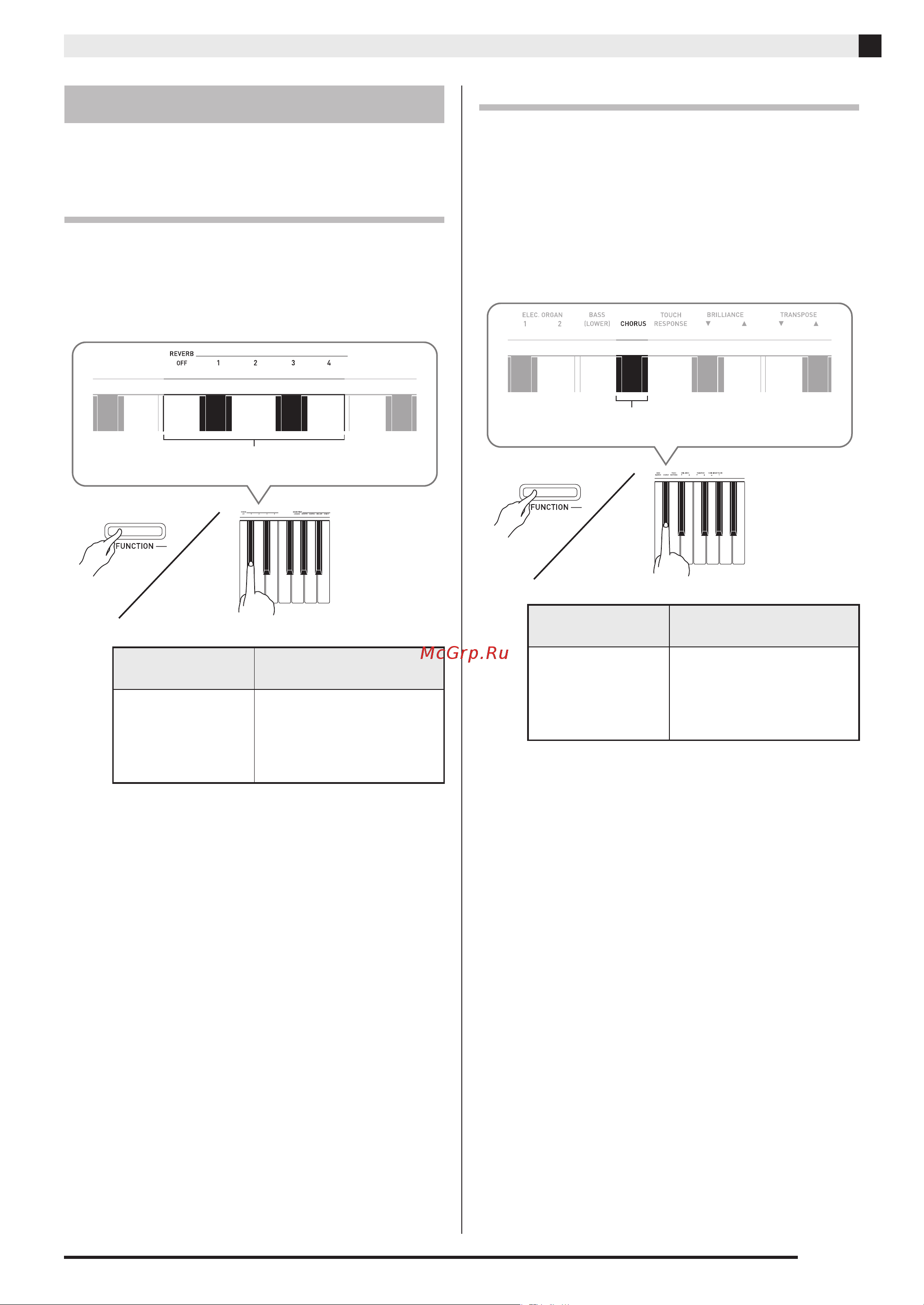Casio AP-260 BK [14/49] Применение эффектов
