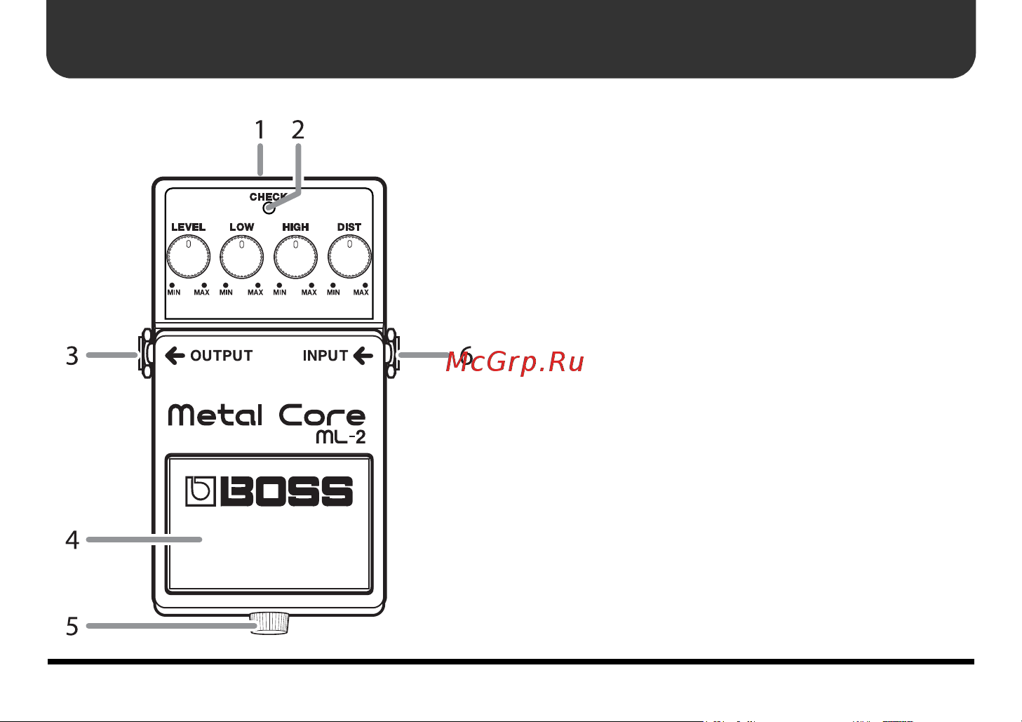 Boss ML-2 [4/19] Ðàçúåì ac adaptor