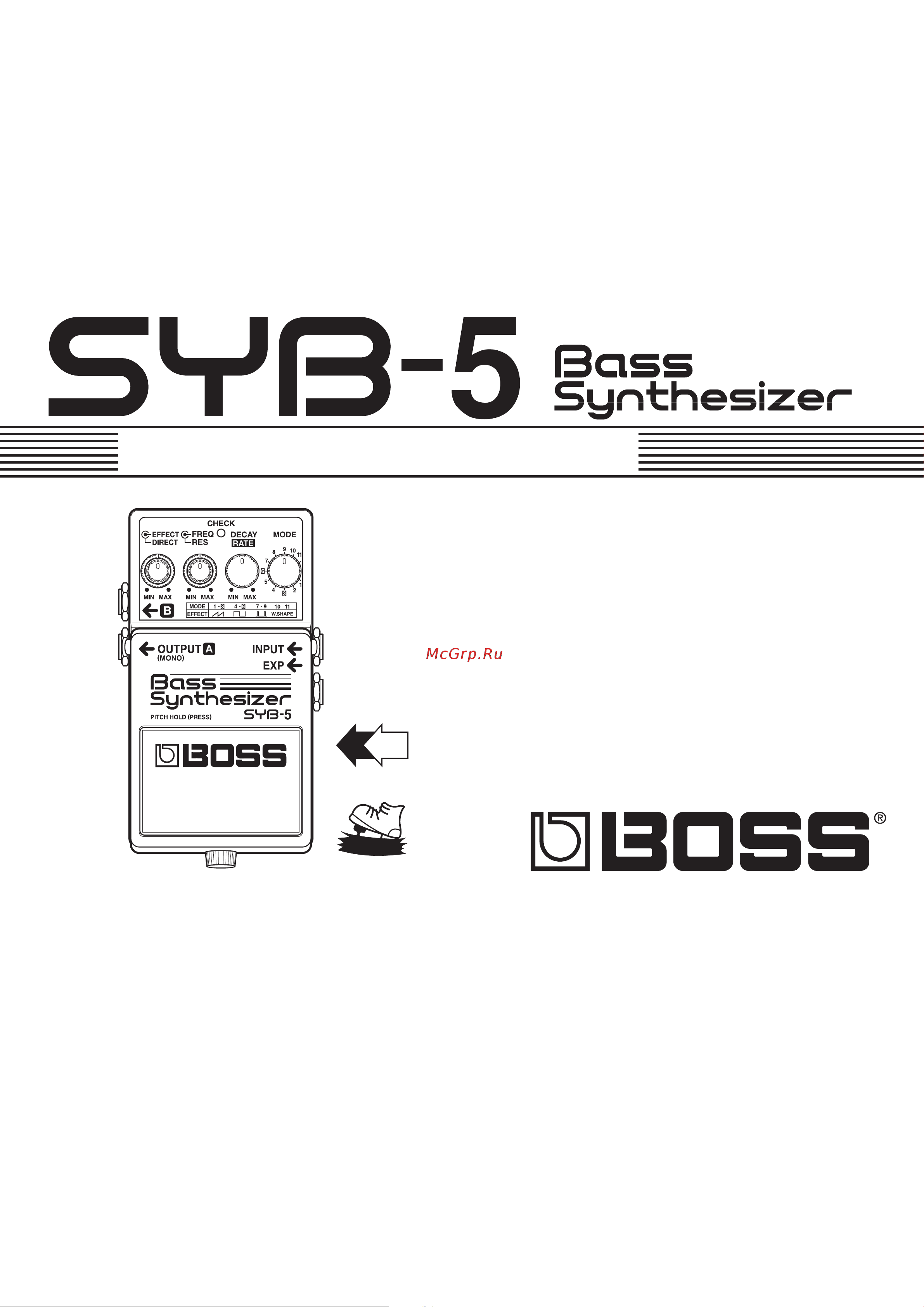 Boss SYB-5 Руководство по эксплуатации онлайн