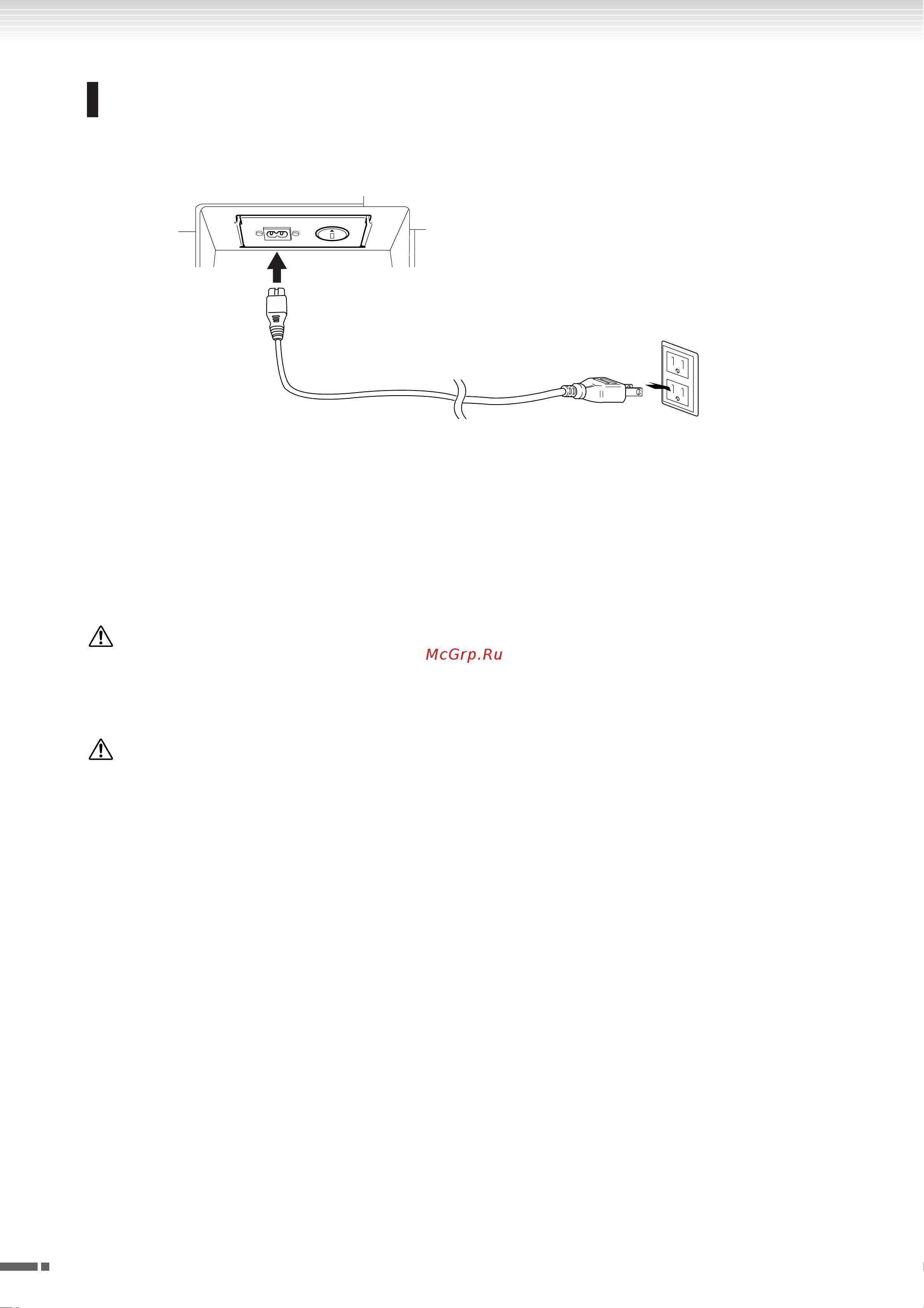 Yamaha Modus F11(with bench) [16/80] Подключение кабеля питания f01