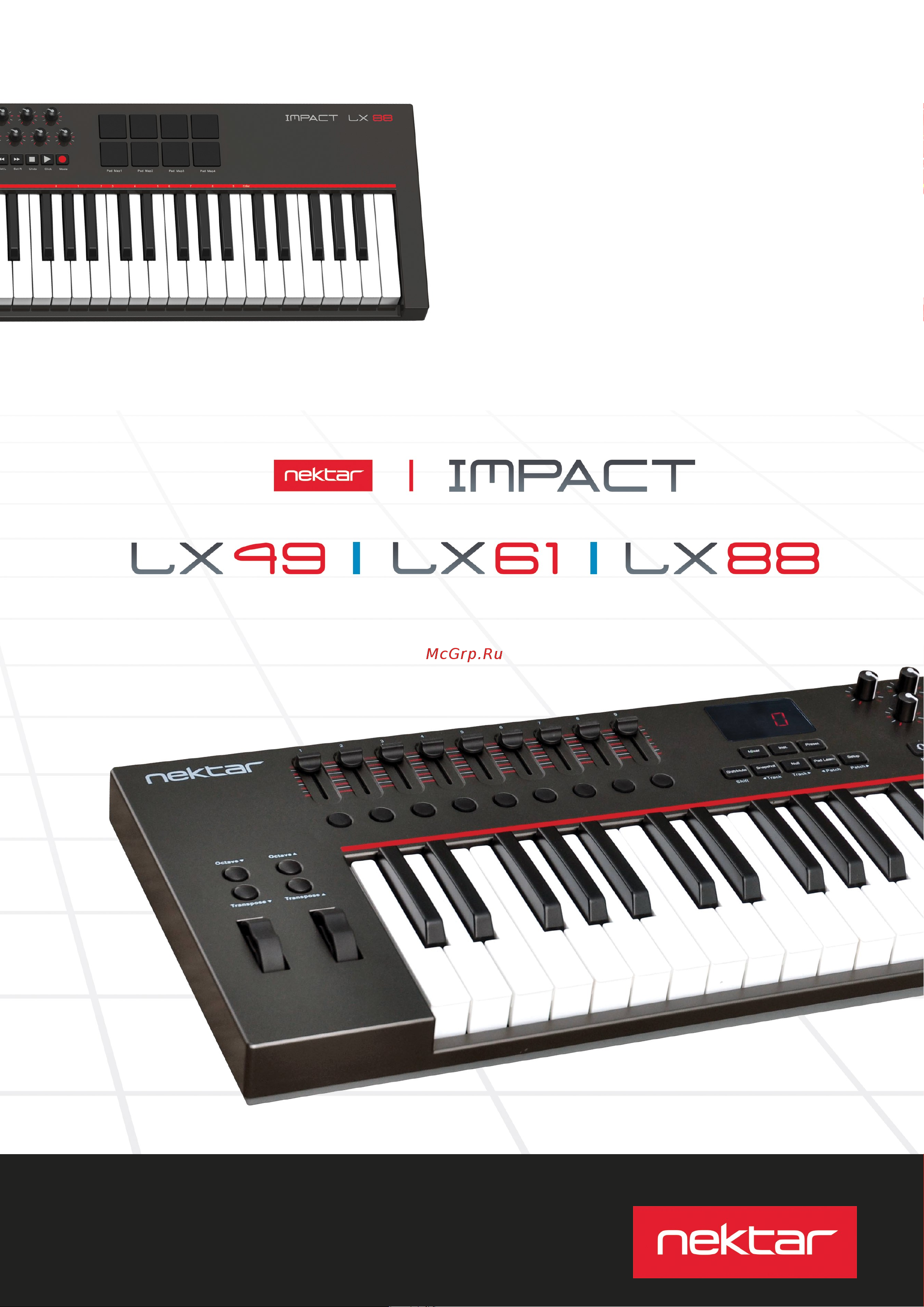NEKTAR Impact LX88 Руководство по эксплуатации онлайн