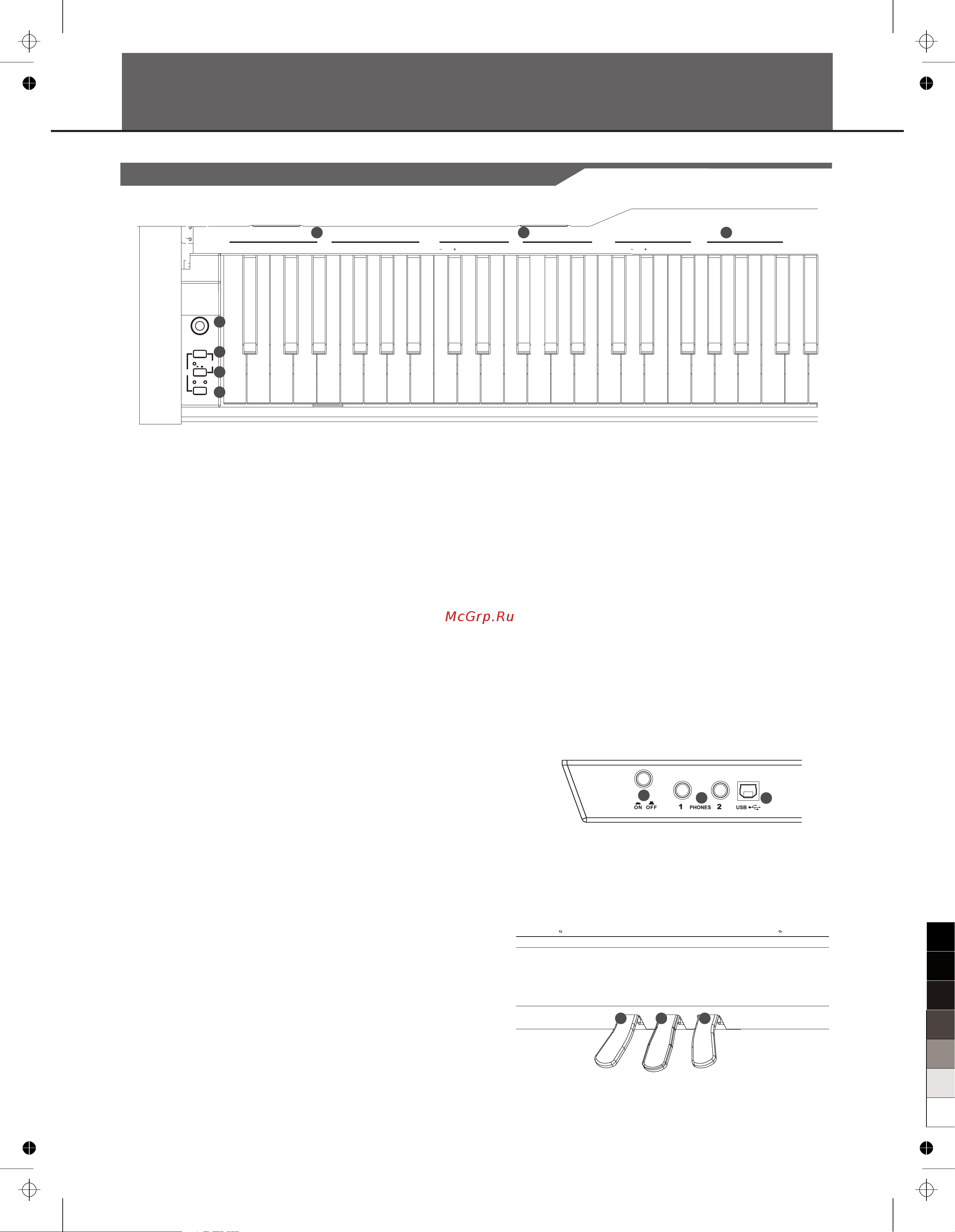 Medeli CDP6000 [4/16] Panel description