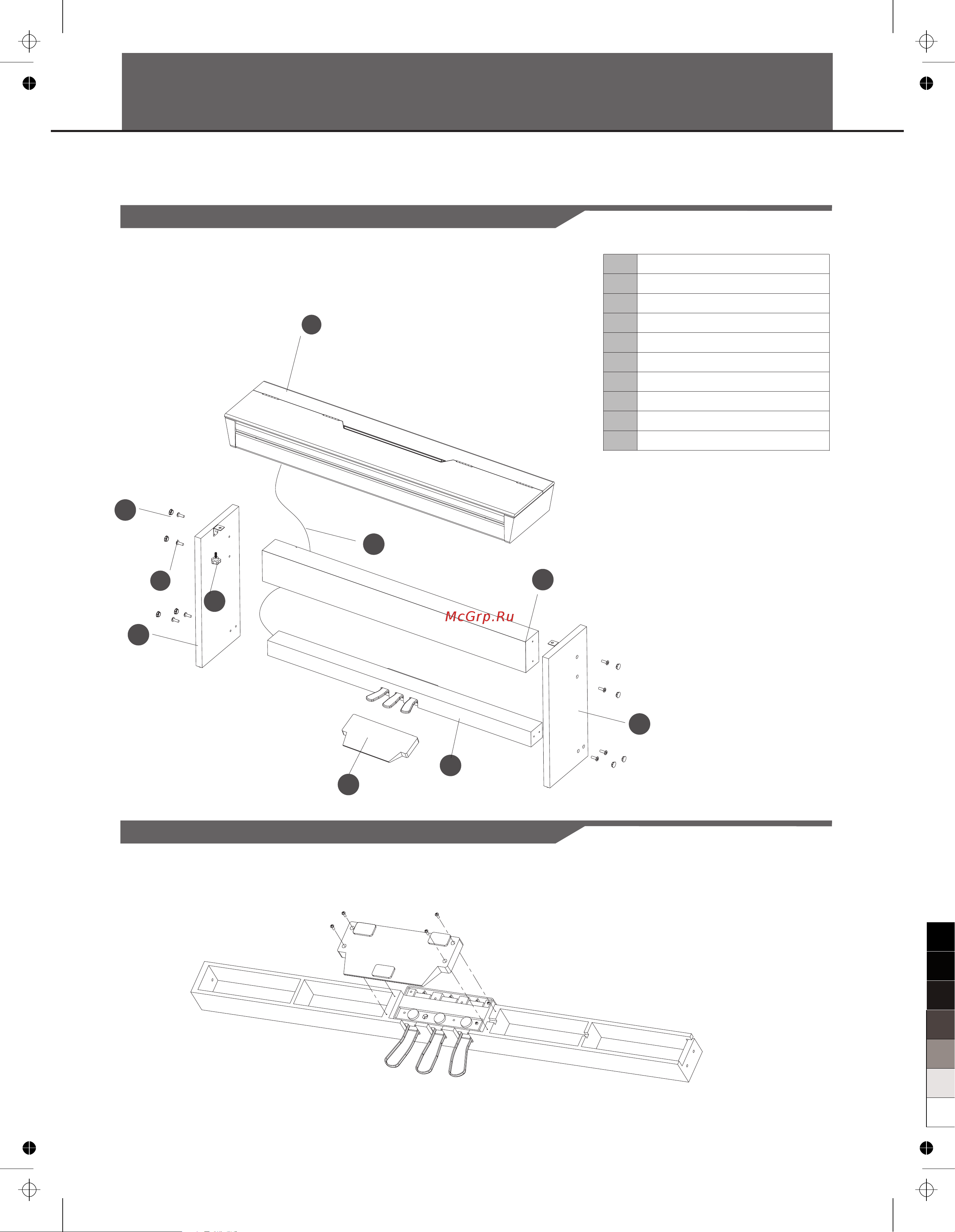 Medeli CDP6000 [6/16] Part list
